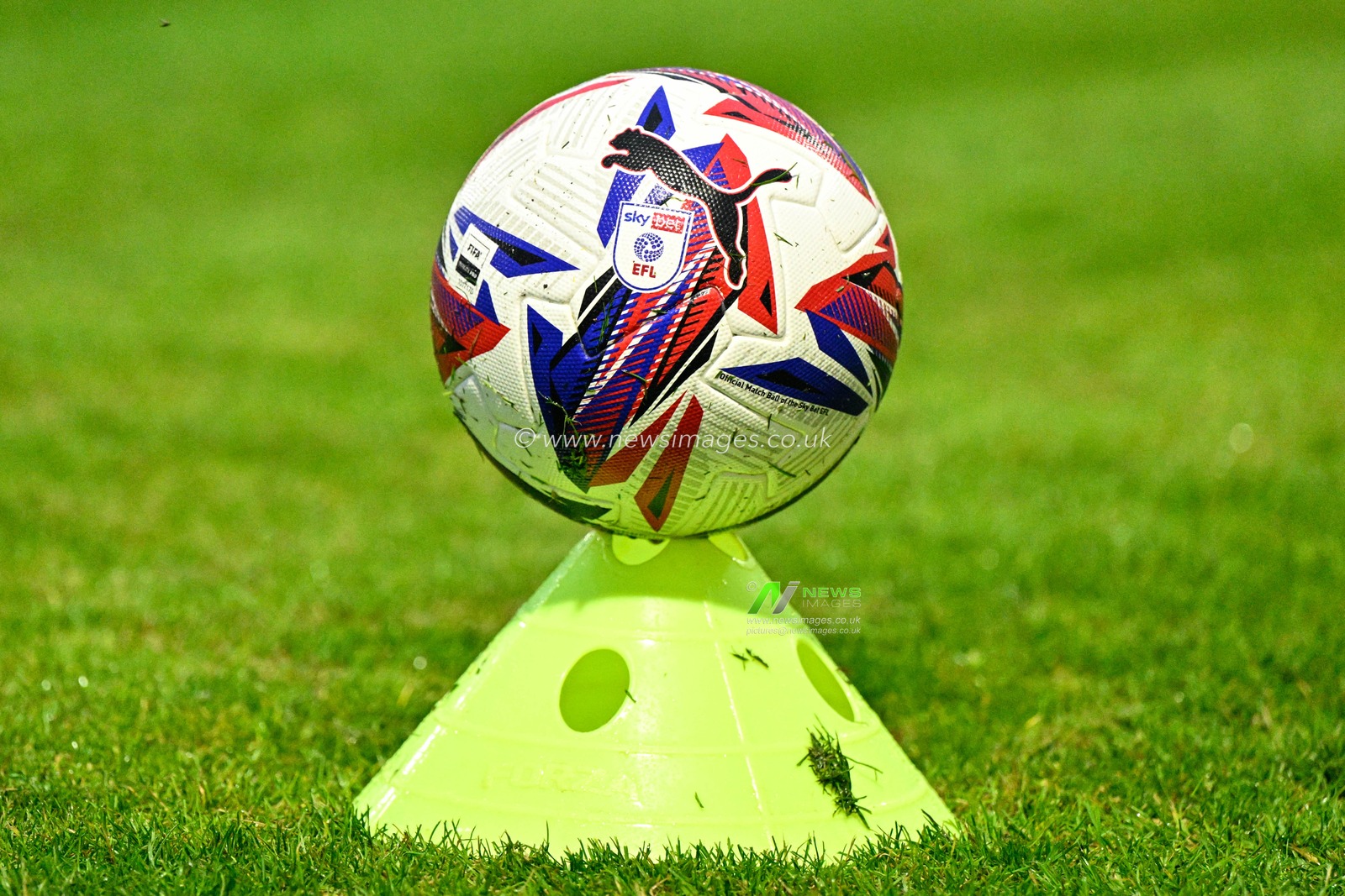The match ball pitch side during the Pre-season friendly match Chester vs Stoke City at Deva Stadium, Chester, United Kingdom, 11th July 2024

(Photo by Cody Froggatt/News Images)