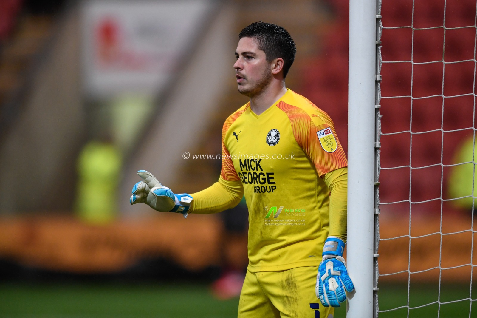 Christy Pym #1 of Peterborough United in action during the game