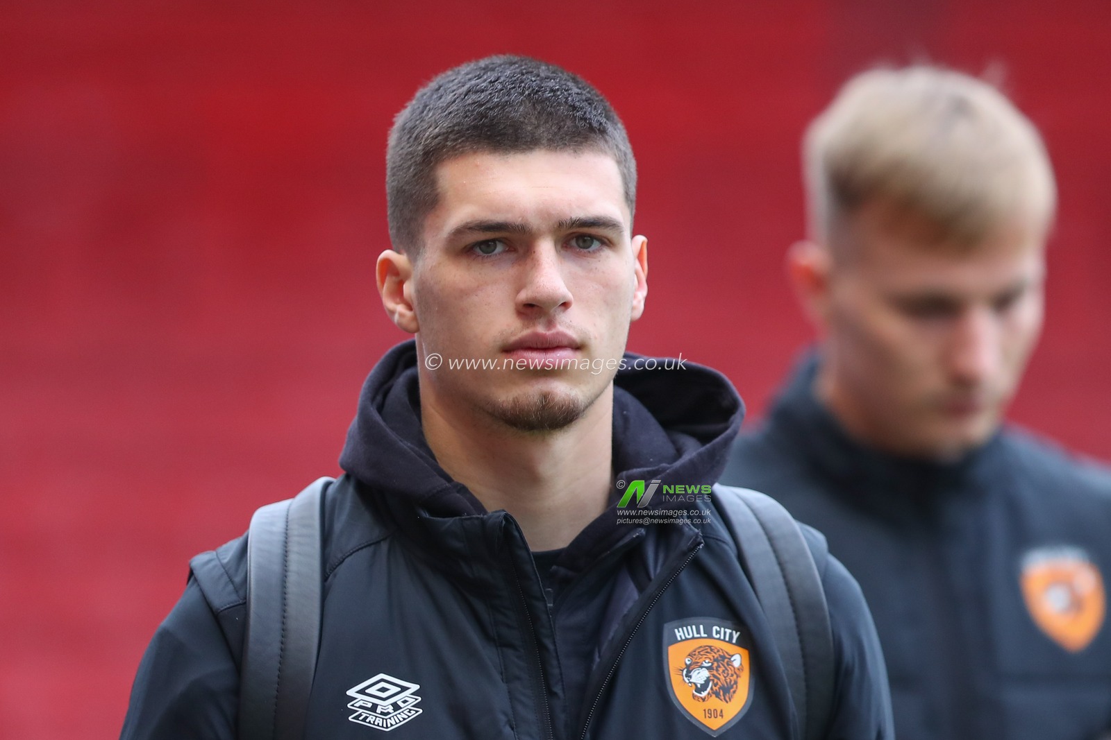 Xavier Simons #35 of Hull City arrives ahead of the Sky Bet Championship match Bristol City vs Hull City at Ashton Gate, Bristol, United Kingdom, 25th February 2023

(Photo by Gareth Evans/News Images)