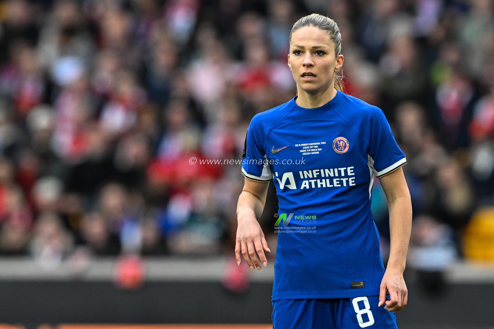 Melanie Leupolz of Chelsea Women during the FA Women's League Cup Final match Arsenal Women vs Chelsea FC Women at Molineux, Wolverhampton, United Kingdom, 31st March 2024

(Photo by Cody Froggatt/News Images)