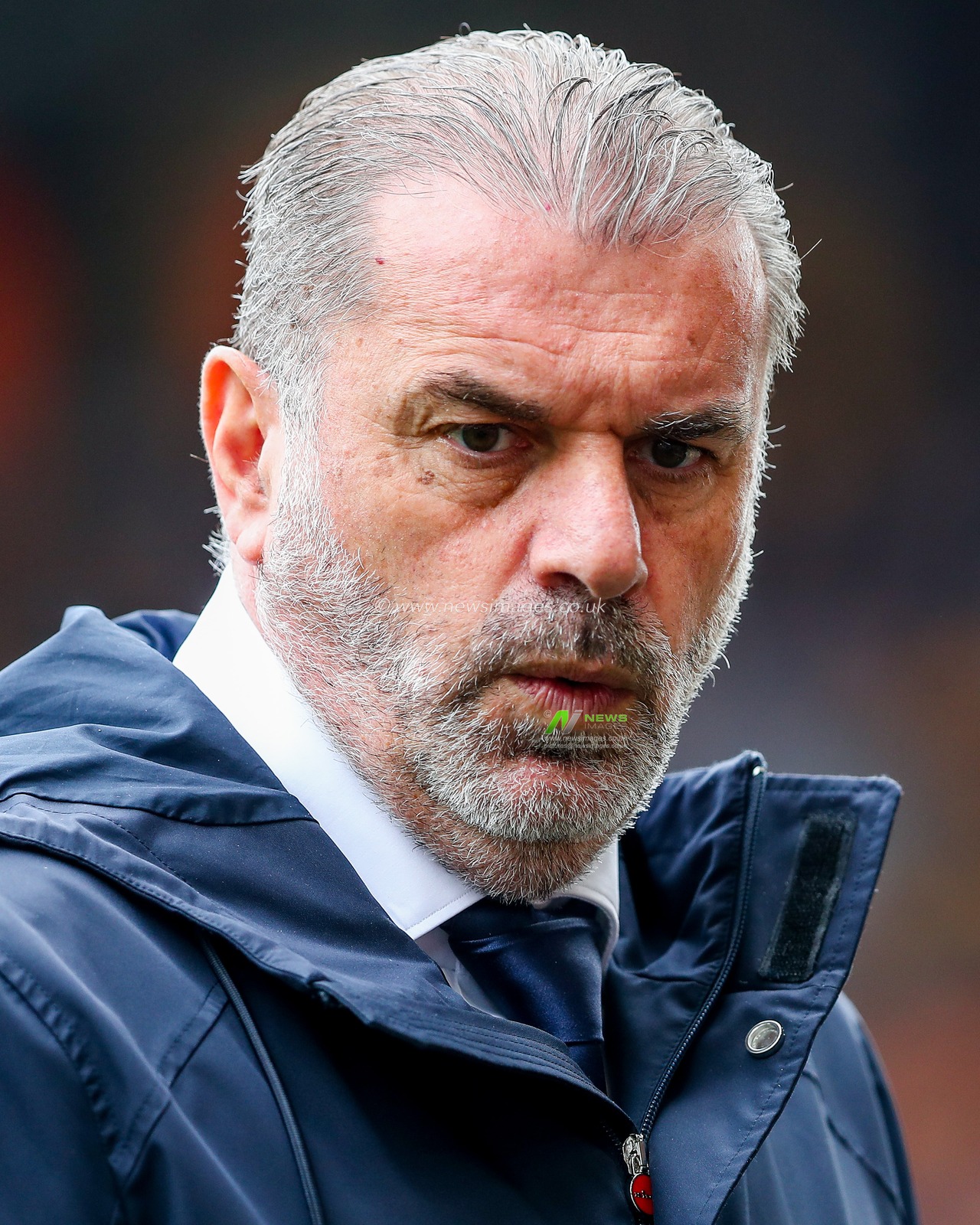 Ange Postecoglou of Tottenham Hotspur looks on prior to the Premier League match Wolverhampton Wanderers vs Tottenham Hotspur at Molineux, Wolverhampton, United Kingdom, 13th April 2025

(Photo by Gareth Evans/News Images)