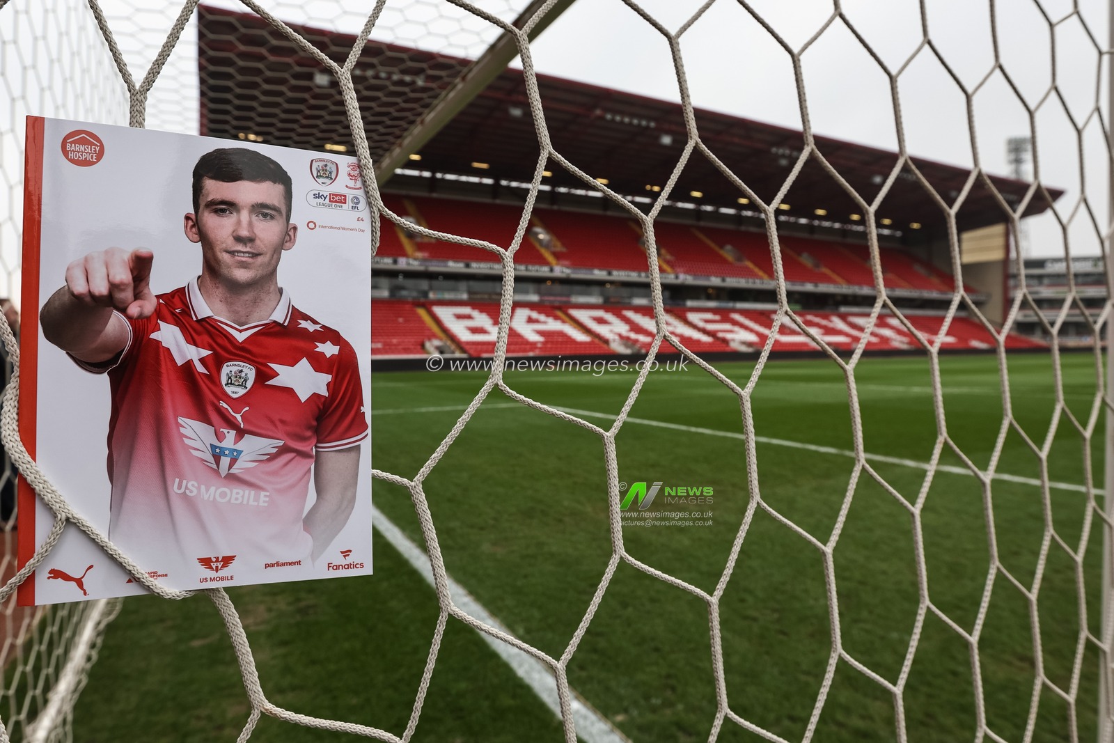 Conor Grant of Barnsley on the front cover of todays match day program during the Sky Bet League 1 match Barnsley vs Lincoln City at Oakwell, Barnsley, United Kingdom, 9th March 2024

(Photo by Mark Cosgrove/News Images)