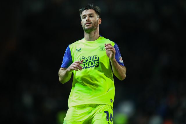 Andrew Hughes of Preston North End during the Sky Bet Championship match Blackburn Rovers vs Preston North End at Ewood Park, Blackburn, United Kingdom on 20 February 2026

(Photo by Jorge Horsted/News Images)