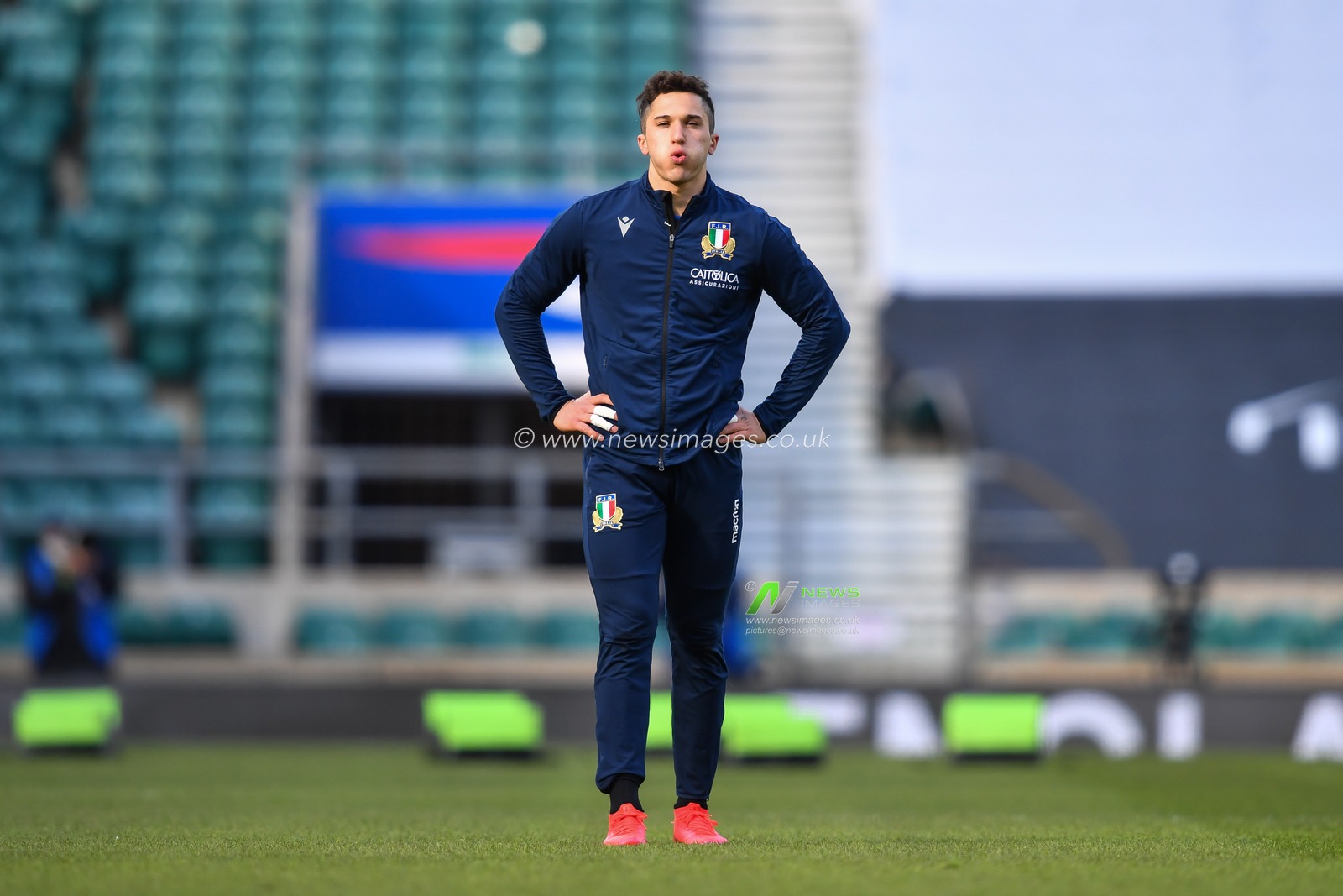 Jacopo Trulla of Italy during pre match warm up