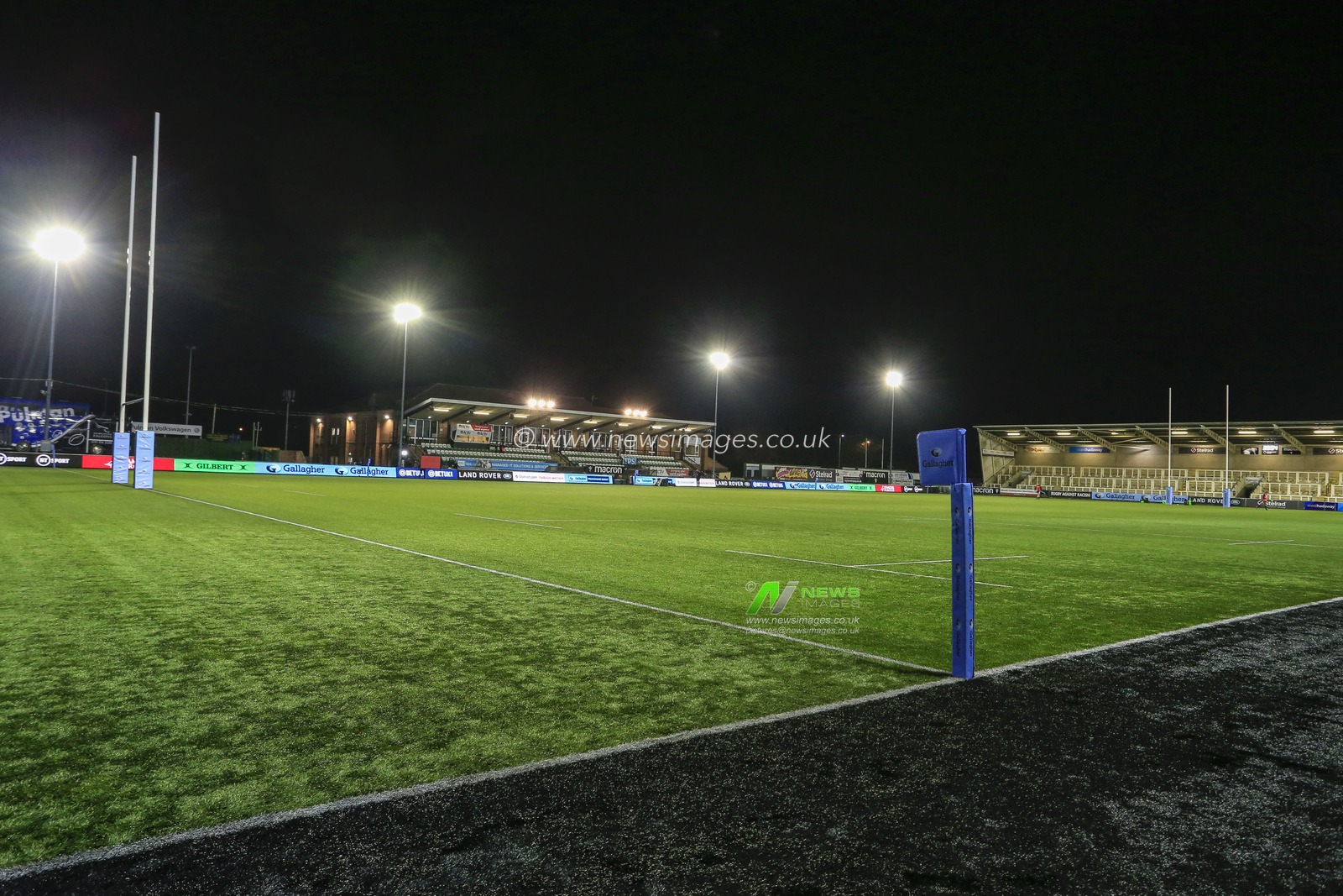 A general view of the Kingston Park Stadium, home of Newcastle Falcons prior to the match between Newcastle Falcons and Sale Sharks