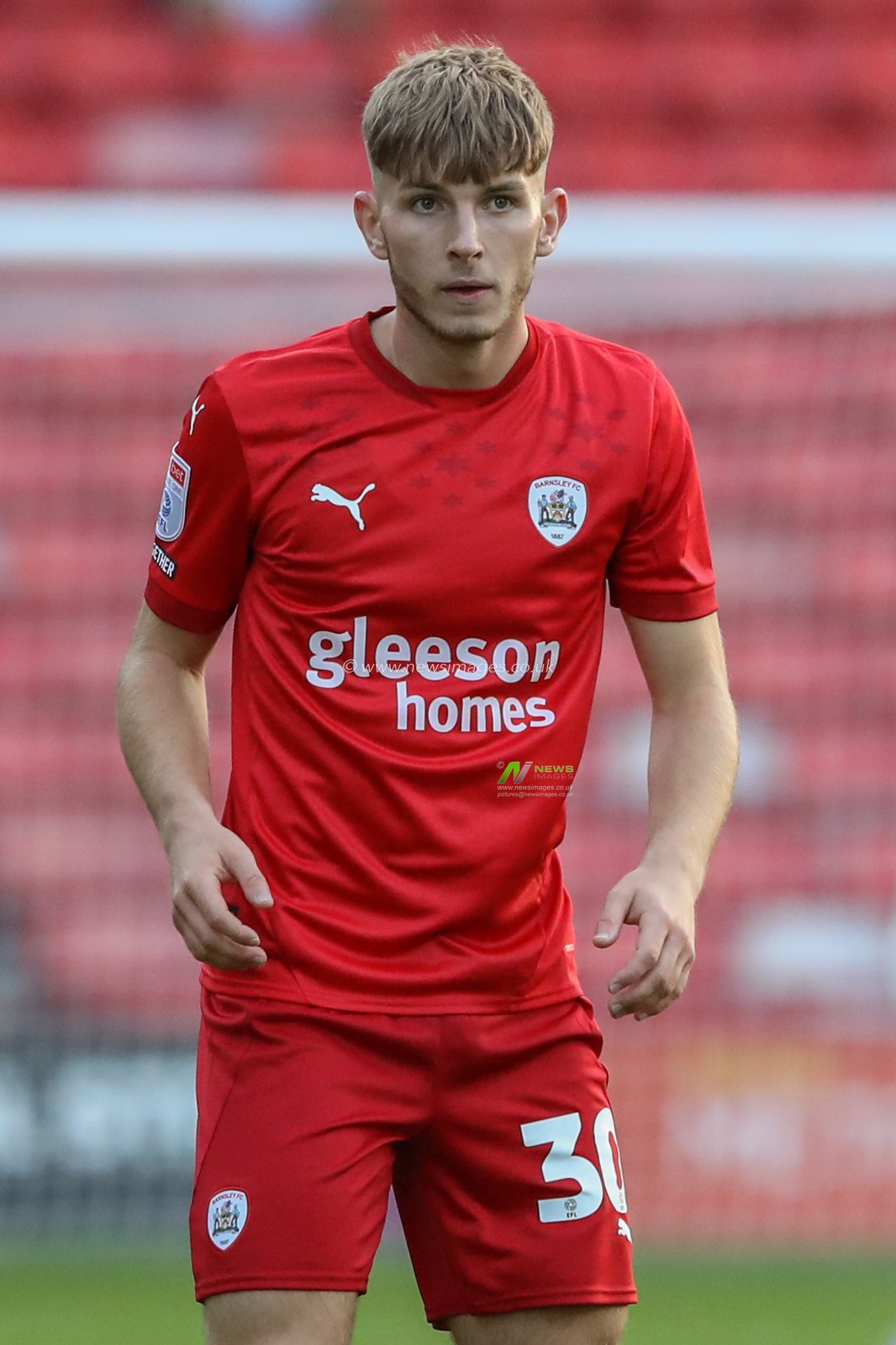 Jonathan Bland of Barnsley during the Bristol Street Motors Trophy match Barnsley vs Manchester United U21 at Oakwell, Barnsley, United Kingdom, 20th August 2024

(Photo by Alfie Cosgrove/News Images)