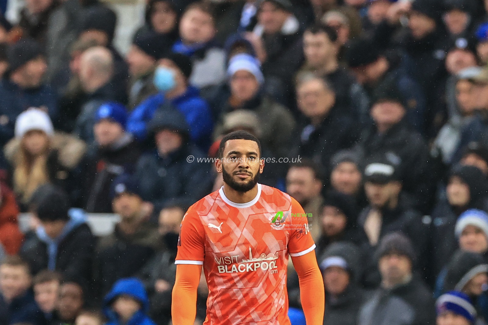 Keshi Anderson #10 of Blackpool during the game