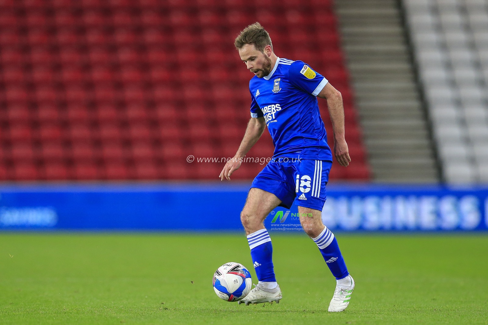 Alan Judge (18) of Ipswich Town in possession of the ball
