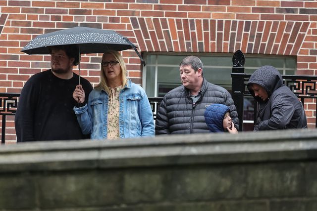 Mourners outside St Mary’s Church during the Funeral of Harold Dennis “Dickie” Bird OBE at St Mary's Church, Barnsley, United Kingdom, 19th October 2025

(Photo by Mark Cosgrove/News Images)