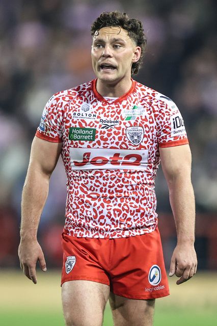 Lachlan Lam of Leigh Leopards during the Betfred Super League play-off Eliminator 1 match Leigh Leopards vs Wakefield Trinity at Progress With Unity Stadium, Leigh, United Kingdom, 26th September 2025

(Photo by Alfie Cosgrove/News Images)
