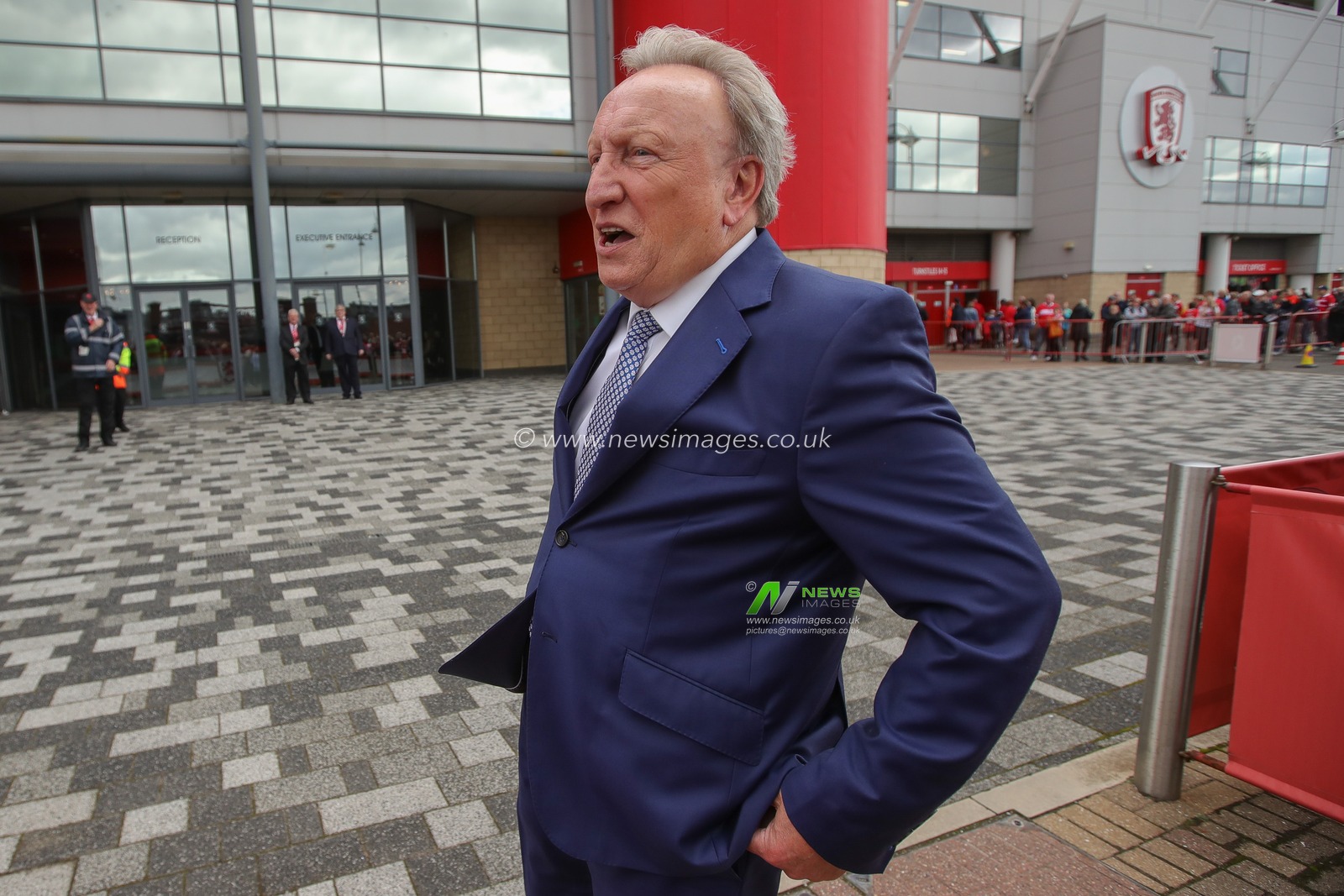Neil Warnock manager of Huddersfield Town arrives at The Riverside Stadium ahead of the Sky Bet Championship match Middlesbrough vs Huddersfield Town at Riverside Stadium, Middlesbrough, United Kingdom, 19th August 2023

(Photo by James Heaton/News Images)