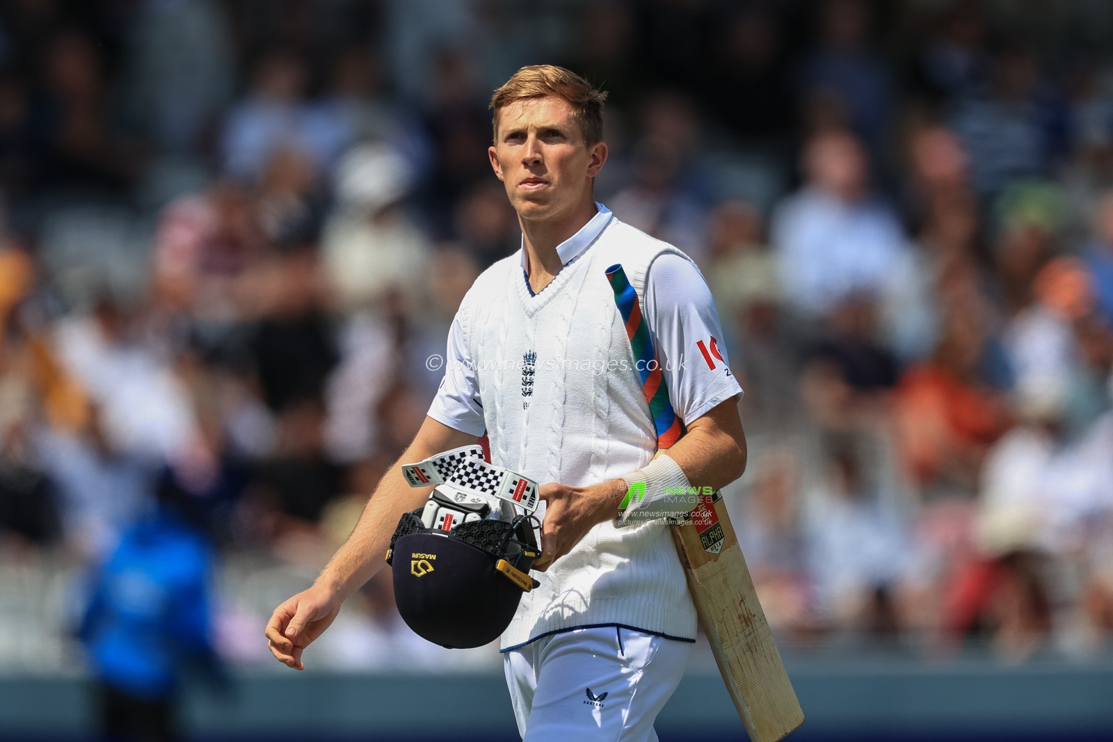 Zak Crawley of England is dismissed as heâ€™s caught by Tim Southee of New Zealand