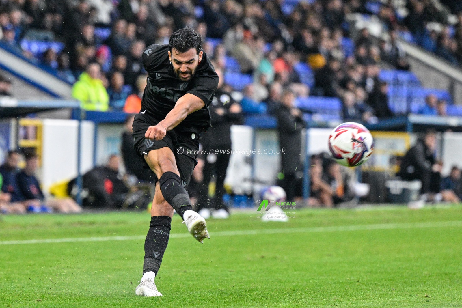 Mehdi LÃ©ris of Stoke City crosses the ball during the Pre-season friendly match Chester vs Stoke City at Deva Stadium, Chester, United Kingdom, 11th July 2024

(Photo by Cody Froggatt/News Images)