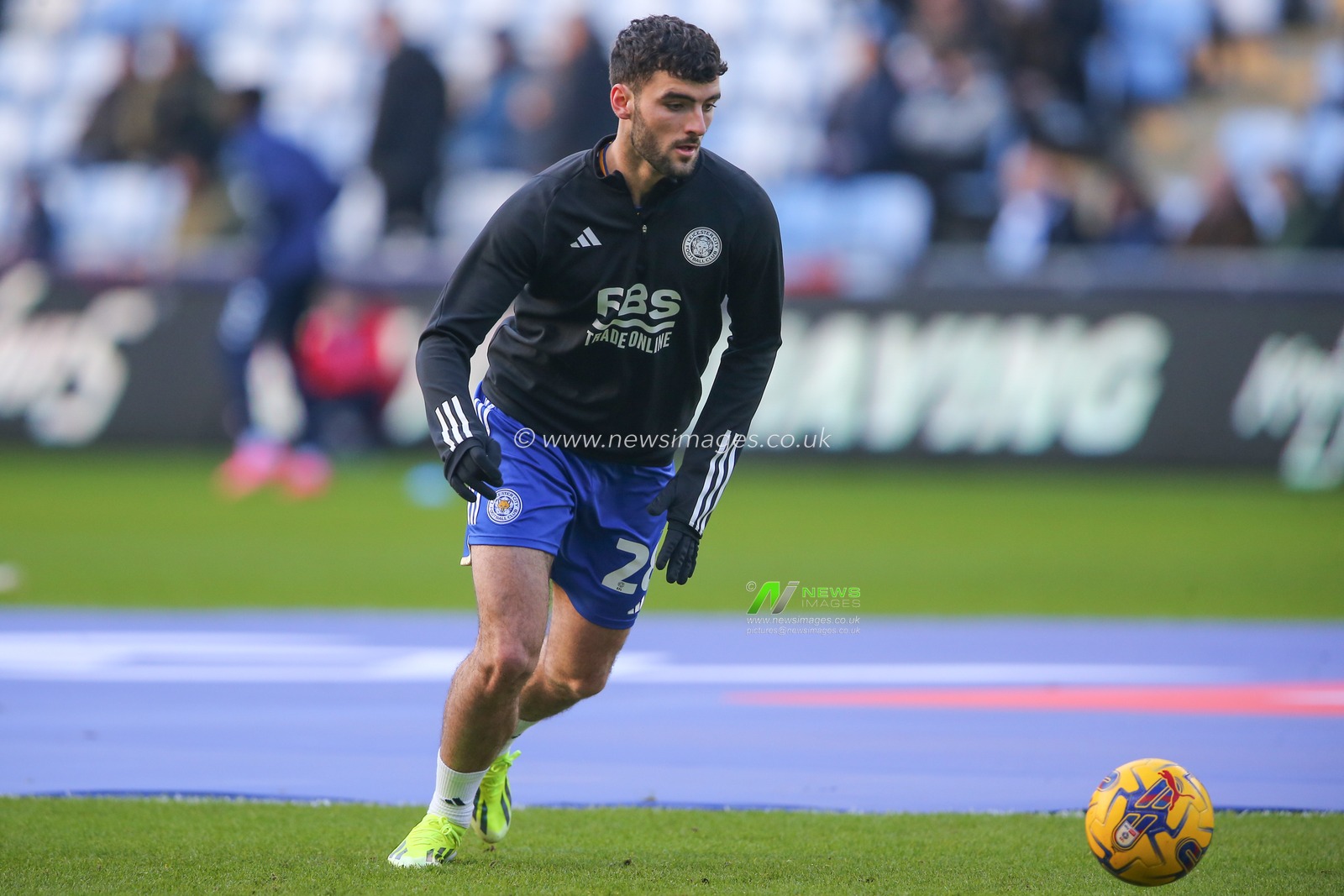 Thomas Cannon of Leicester City during the pre-game warm up ahead of the Sky Bet Championship match Coventry City vs Leicester City at Coventry Building Society Arena, Coventry, United Kingdom, 13th January 2024

(Photo by Gareth Evans/News Images)