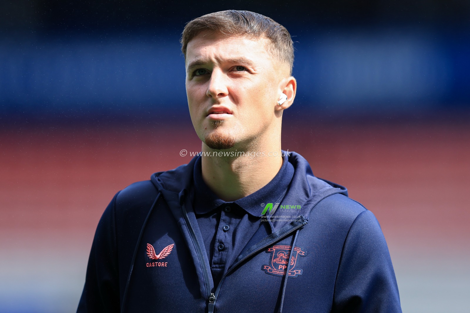 Alfie Devine of Preston North End arrives at stadium ahead of the Sky Bet Championship match Bolton Wanderers vs Preston North End at Toughsheet Community Stadium, Bolton, United Kingdom on 15 August 2026

(Photo by Jorge Horsted/News Images)