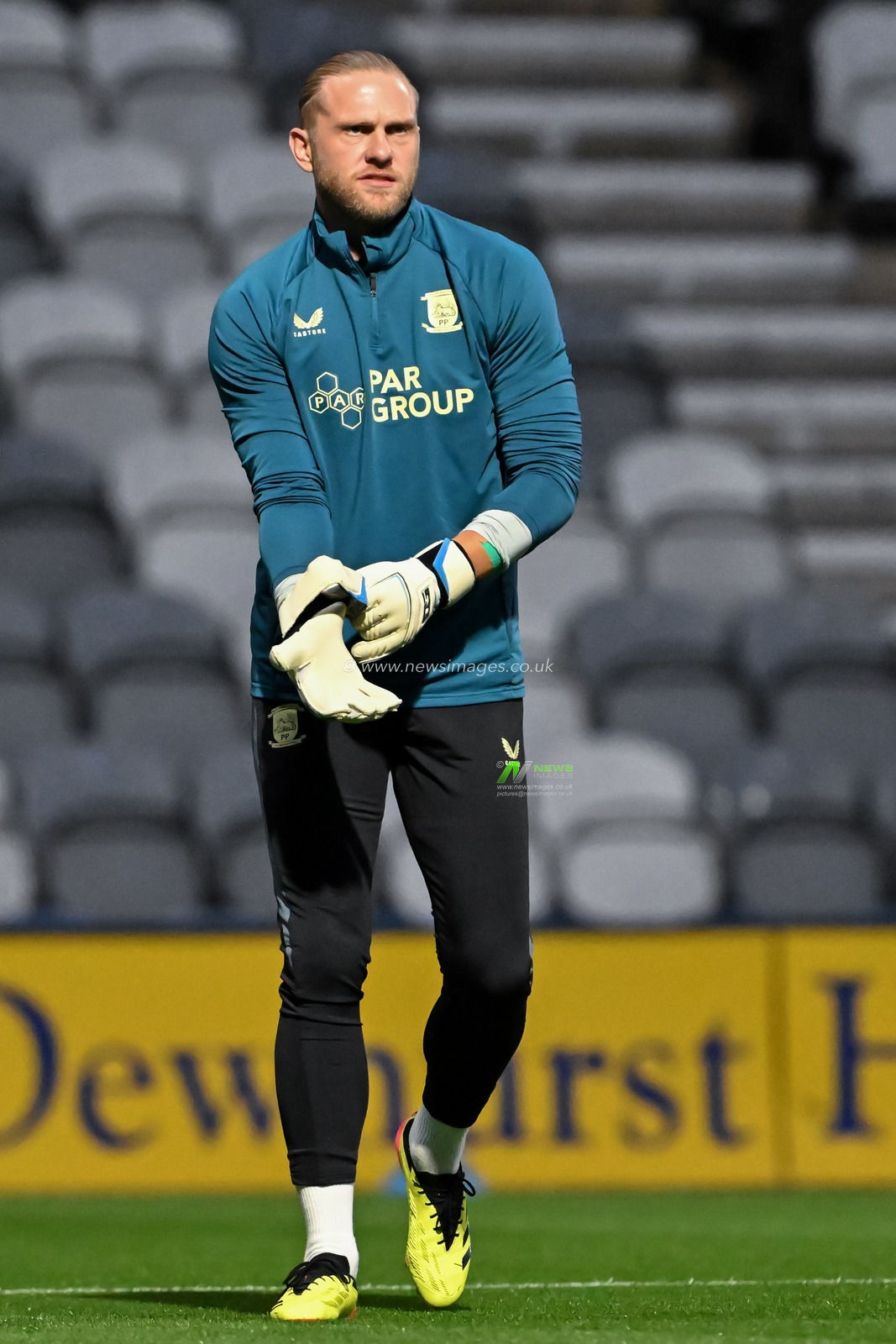 David Cornell of Preston North End warms up ahead of the Sky Bet Championship match Preston North End vs Watford at Deepdale, Preston, United Kingdom, 2nd October 2024

(Photo by Cody Froggatt/News Images)