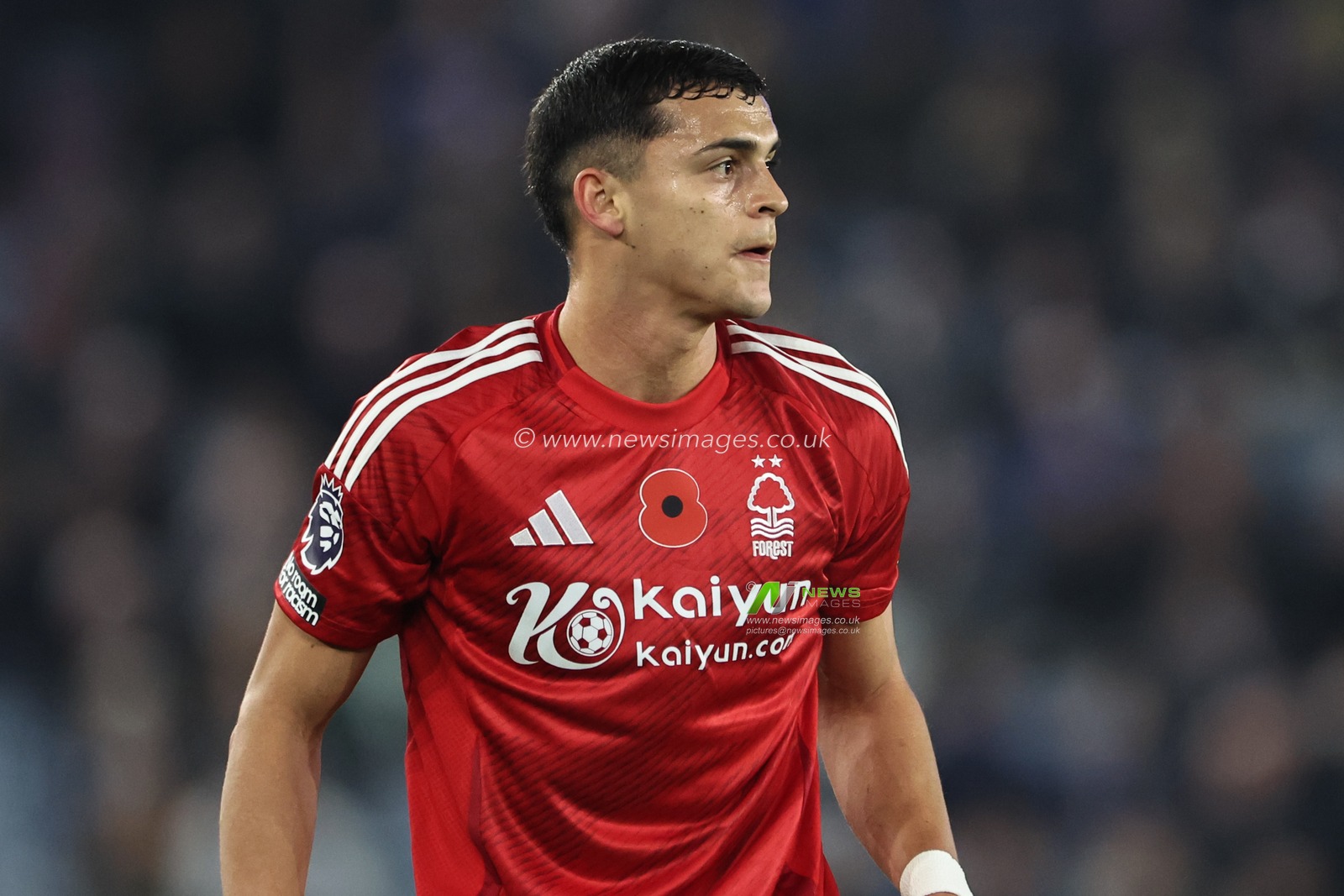 RamÃ³n Sosa of Nottingham Forest during the Premier League match Leicester City vs Nottingham Forest at King Power Stadium, Leicester, United Kingdom, 25th October 2024

(Photo by Mark Cosgrove/News Images)