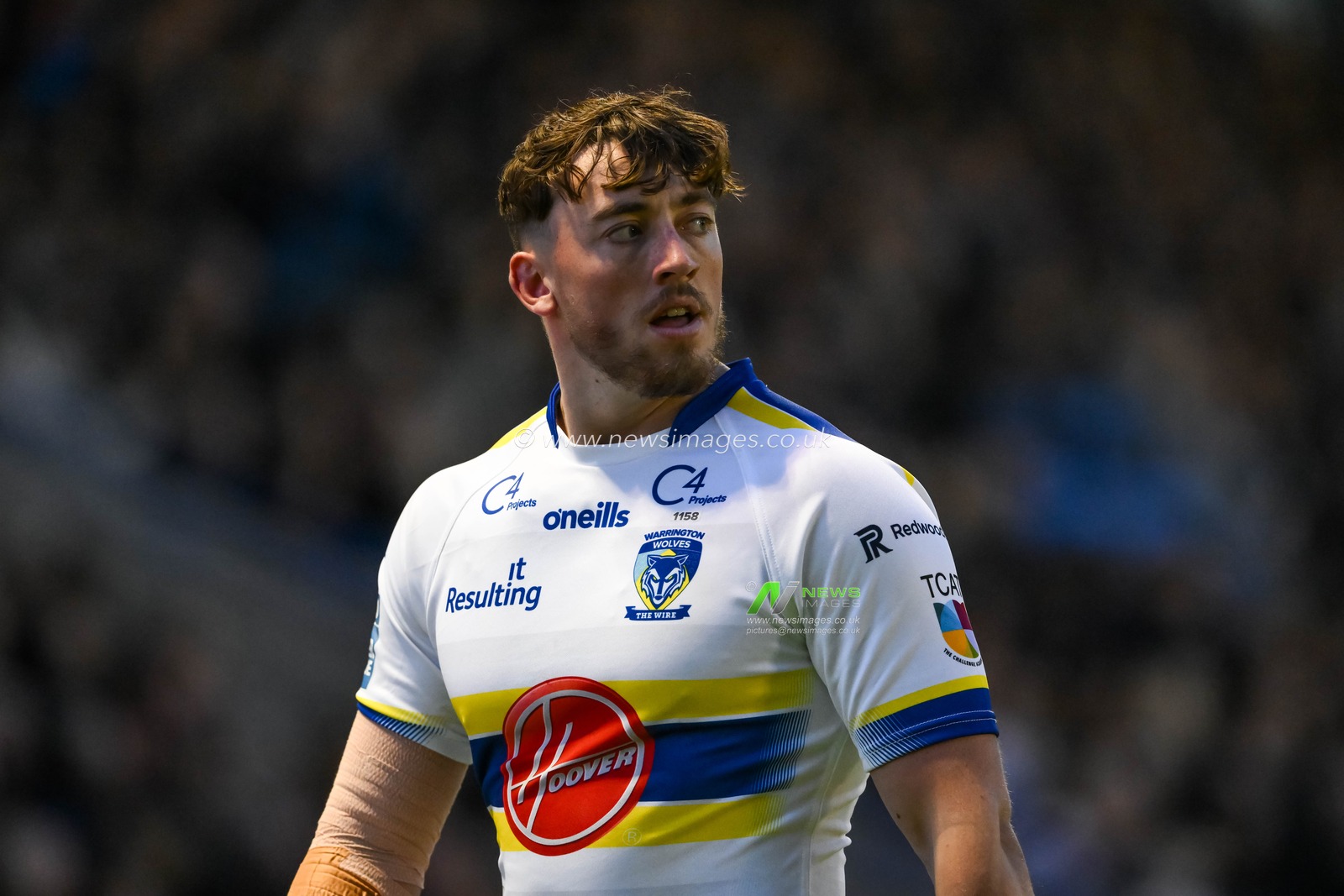 Matty Ashton #5 of Warrington Wolves during the Betfred Super League Round 12 match Warrington Wolves vs Hull KR at Halliwell Jones Stadium, Warrington, United Kingdom, 12th May 2023

(Photo by Craig Thomas/News Images)