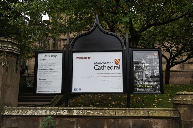 Av general view of Manchester Cathedral during Ricky Hatton' Funeral at Manchester Cathedral, Manchester, United Kingdom, 10th October 2025

(Photo by Mark Cosgrove/News Images)