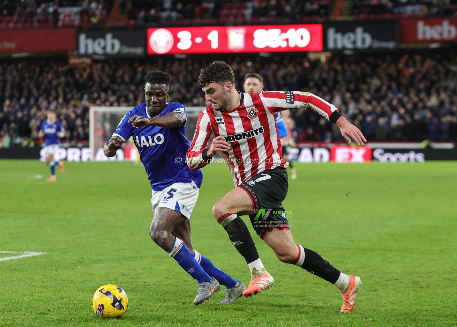 Thomas Cannon of Sheffield United in action during the Sky Bet Championship match Sheffield United vs Ipswich Town at Bramall Lane, Sheffield, United Kingdom, 24th January 2026

(Photo by Richard Bierton/News Images)