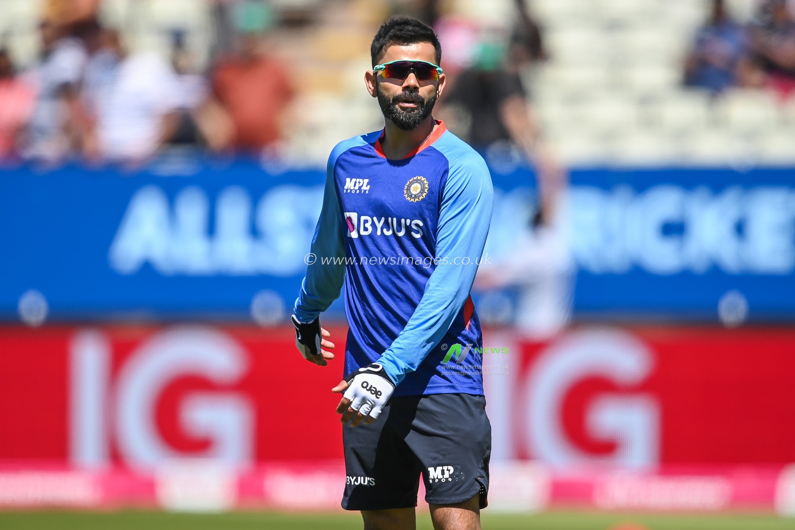 Virat Kohli of India during pre game warm up