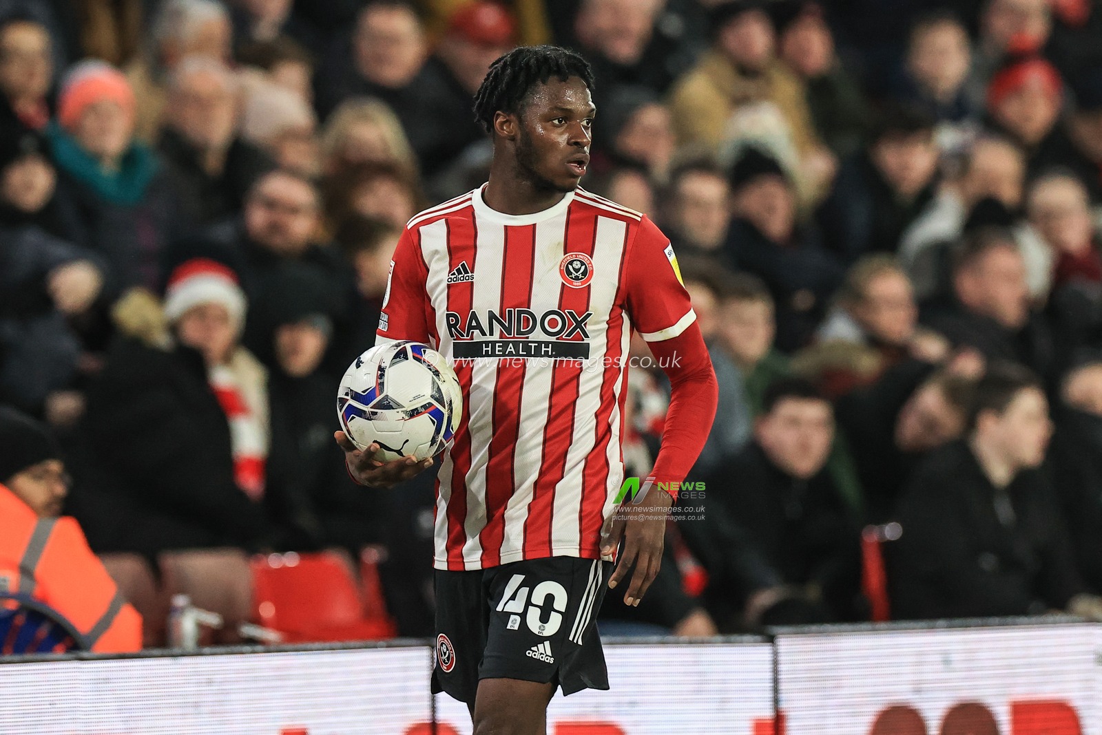 Femi Seriki #40 of Sheffield United during the game