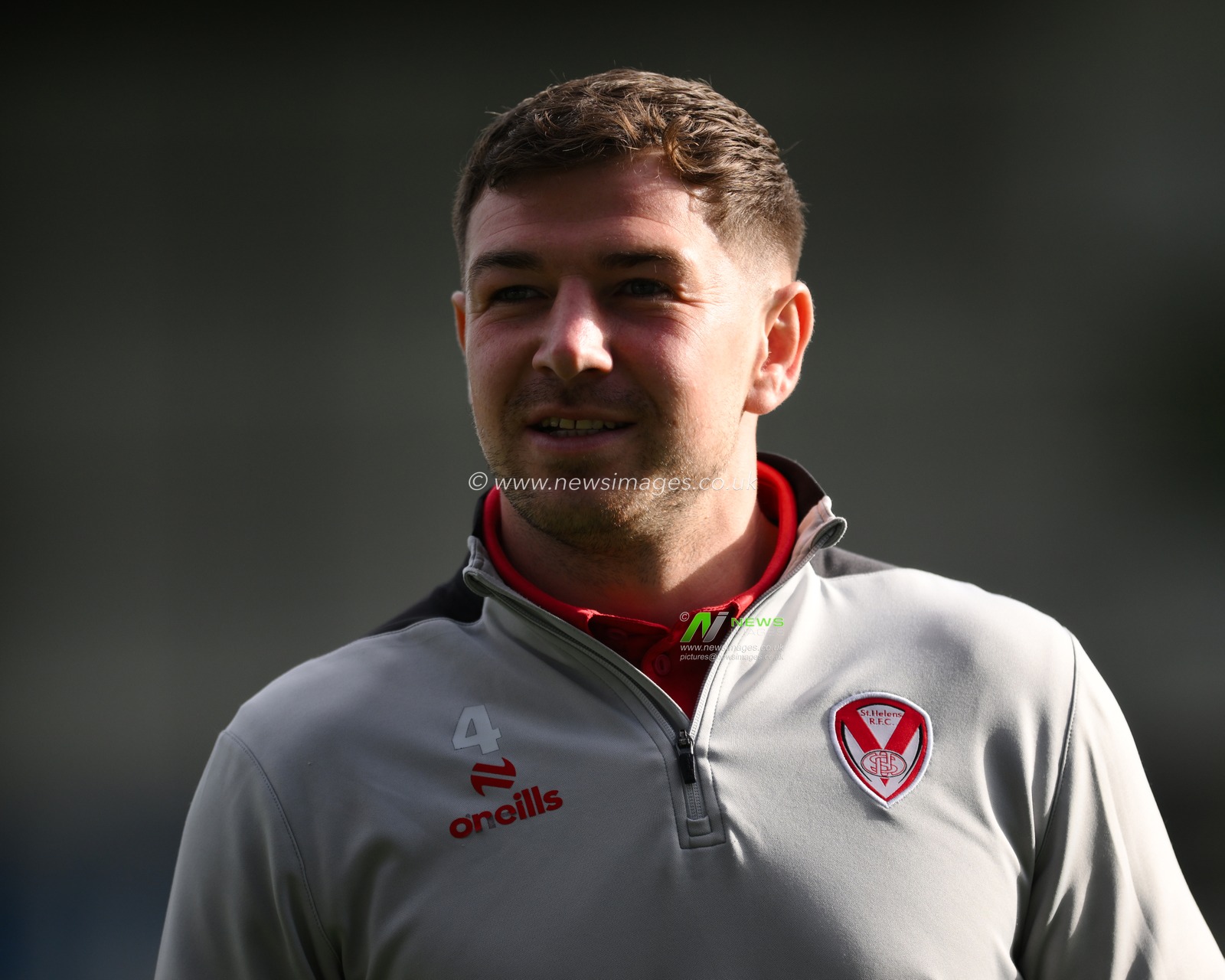 Mark Percival of St. Helens looks on prior to the Betfred Super League play-off Eliminator 2 Warrington Wolves v St Helens at Halliwell Jones Stadium, Warrington, United Kingdom, 28th September 2024

(Photo by Ben Roberts/News Images)