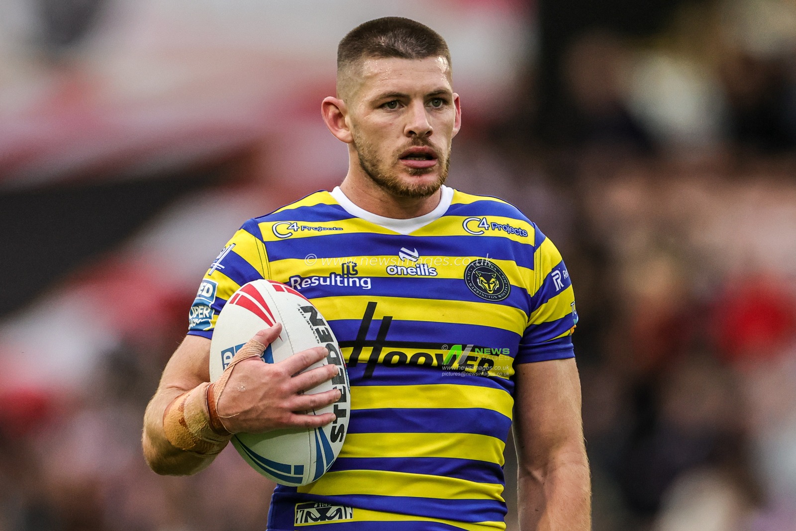 Danny Walker of Warrington Wolves during the Betfred Super League round 20 match Leigh Leopards vs Warrington Wolves at Leigh Sports Village, Leigh, United Kingdom on 25 July 2026

(Photo by Alfie Cosgrove/News Images)