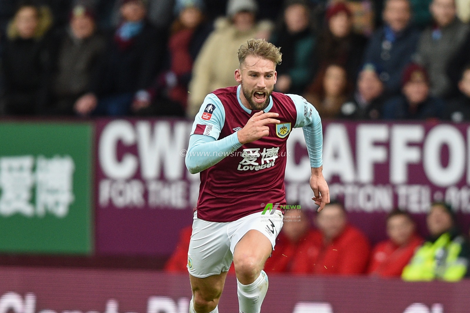 4th January 2020, Turf Moor, Burnley, England; Emirates FA Cup, Burnley v Peterborough : Charlie Taylor (3) of Burnley during the game.

Credit: Richard Long/News Images