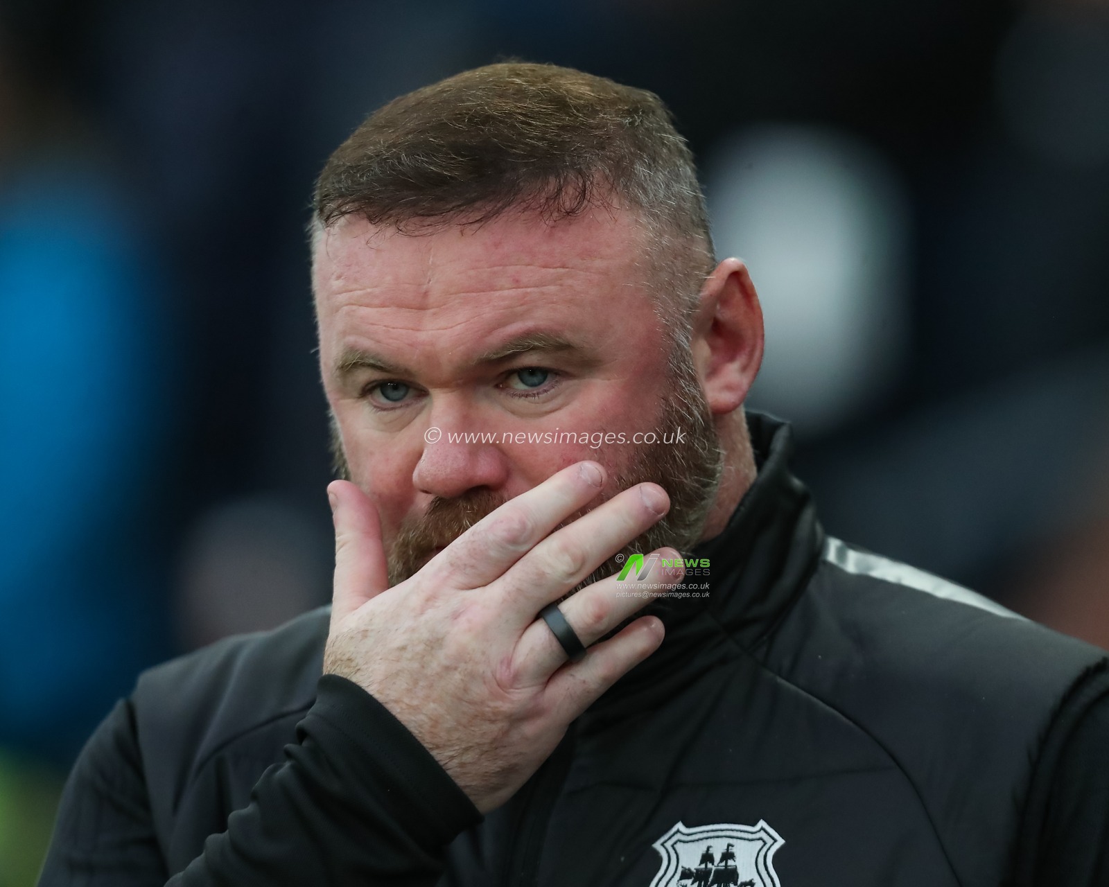 Wayne Rooney Manager of Plymouth Argyle left frustrated to his side going 1-0 down to Jerry Yates overhead kick during the Sky Bet Championship match Derby County vs Plymouth Argyle at Pride Park Stadium, Derby, United Kingdom, 9th November 2024

(Photo by Lee Keuneke/News Images)