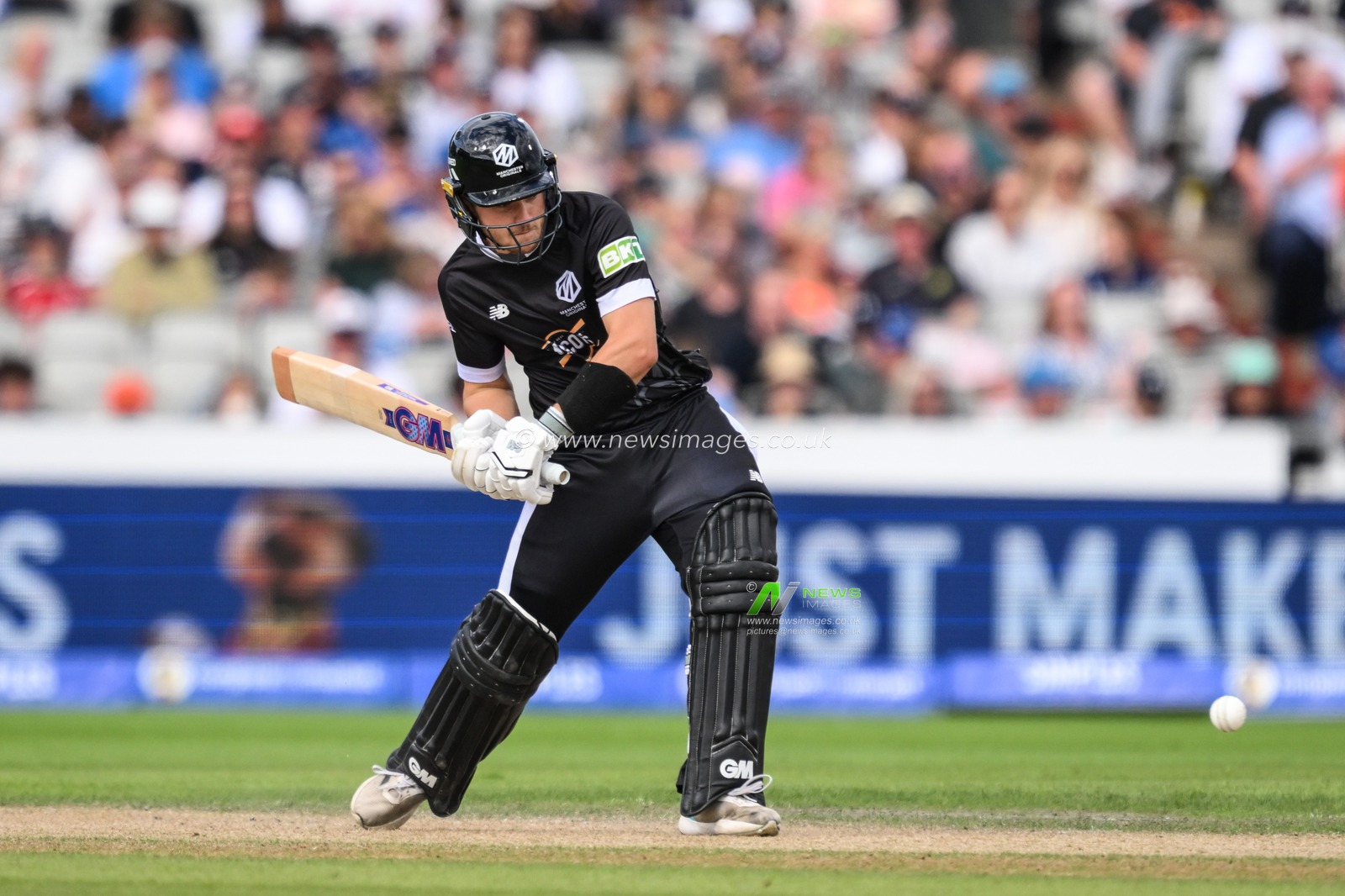 Matthew Hurst of Manchester Originals faces a delivery during the The Hundred match Manchester Originals vs Oval Invincibles at Old Trafford, Manchester, United Kingdom, 6th August 2024

(Photo by Craig Thomas/News Images)