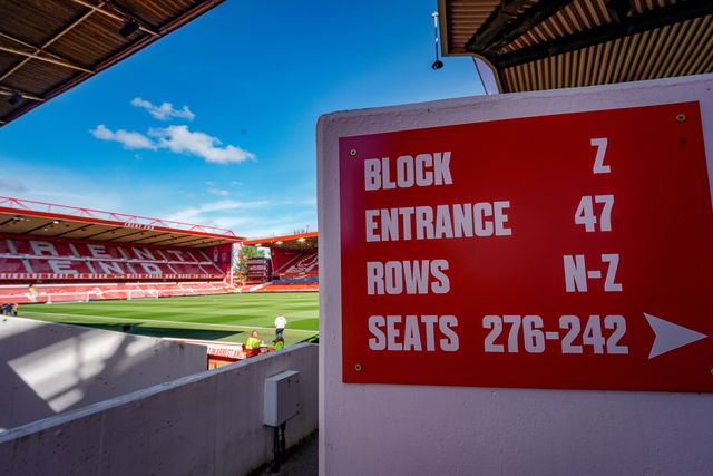 A general view of the pitch and stands during the Premier League match Nottingham Forest vs Burnley at City Ground, Nottingham, United Kingdom on 19 April 2026

(Photo by Maynard Manyowa/News Images)