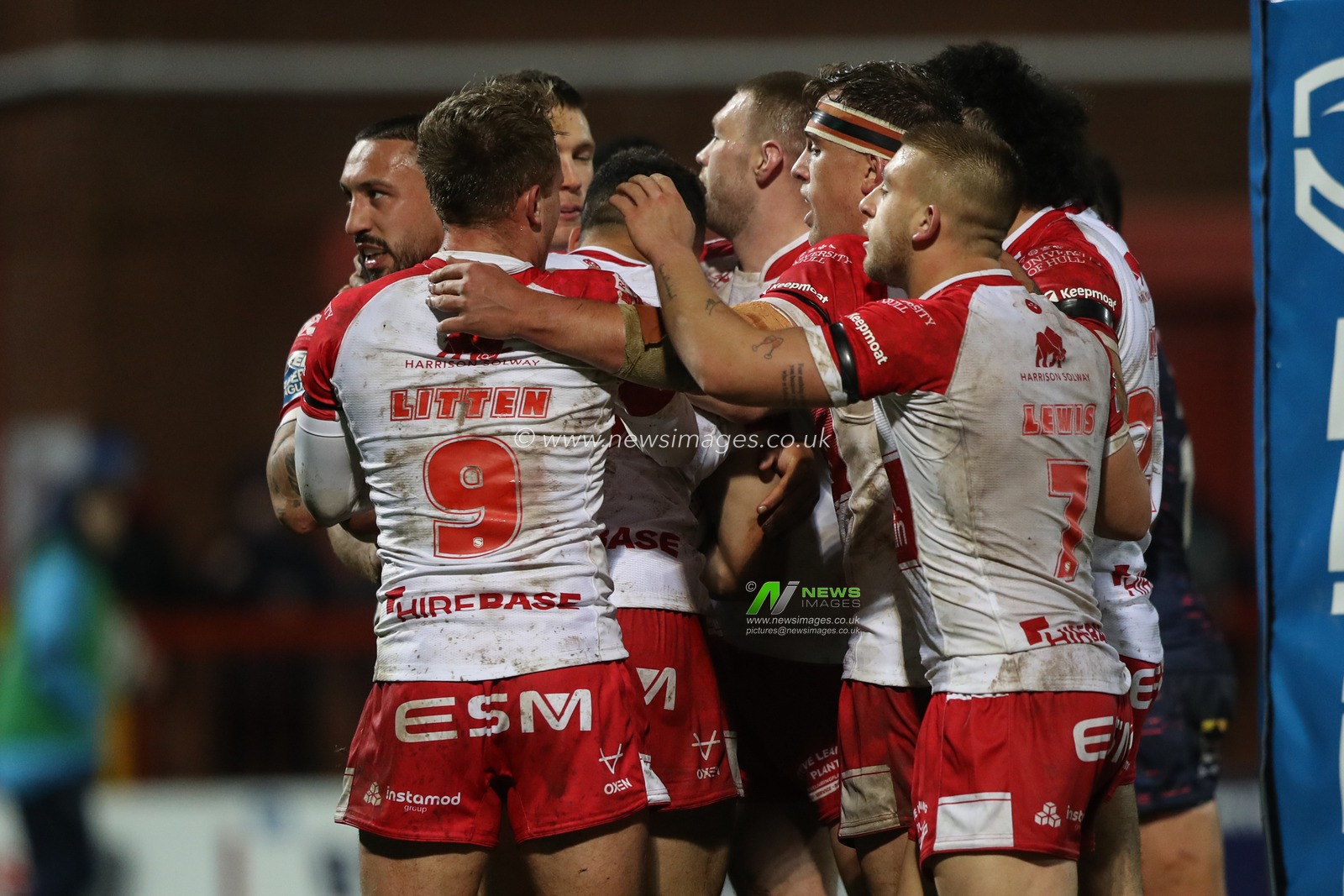 Sauaso Sue of Hull KR celebrates his try during the Betfred Super League Round 2 match Hull KR vs Leeds Rhinos at Sewell Group Craven Park, Kingston upon Hull, United Kingdom, 22nd February 2024

(Photo by Alfie Cosgrove/News Images)