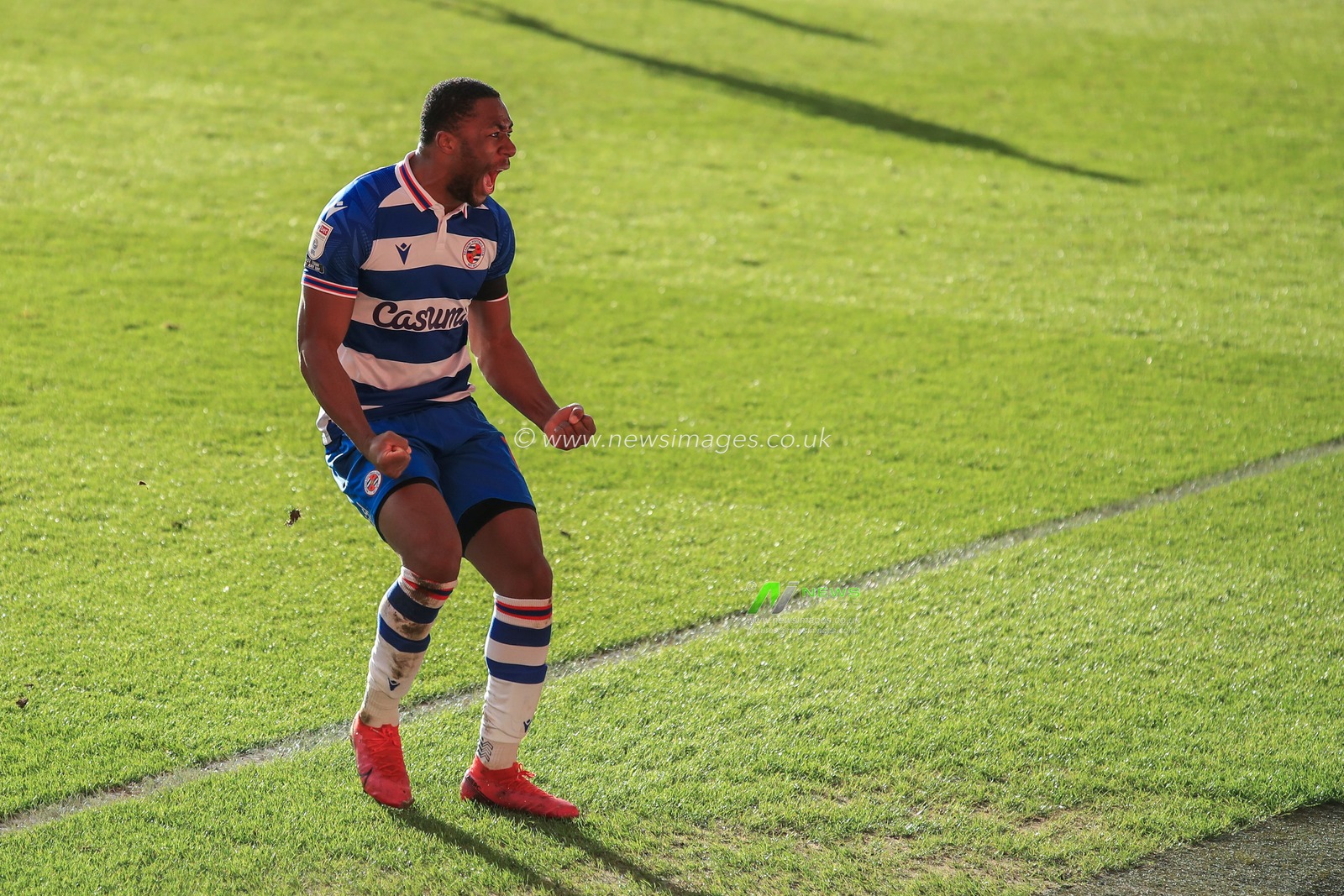 Yakou Meite #11 of Reading celebrates his goal to make it 1-1