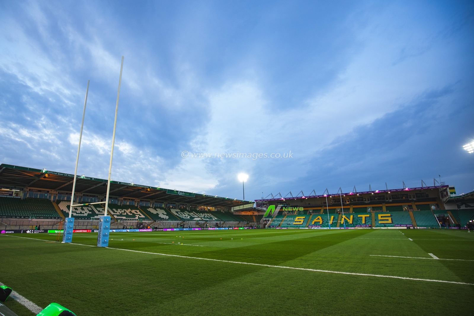 Franklins Gardens Stadium before the Gallagher Premiership match Northampton Saints vs Leicester Tigers at Cinch Stadium at Franklin's Gardens, Northampton, United Kingdom, 21st March 2025

(Photo by Craig Evans/News Images)