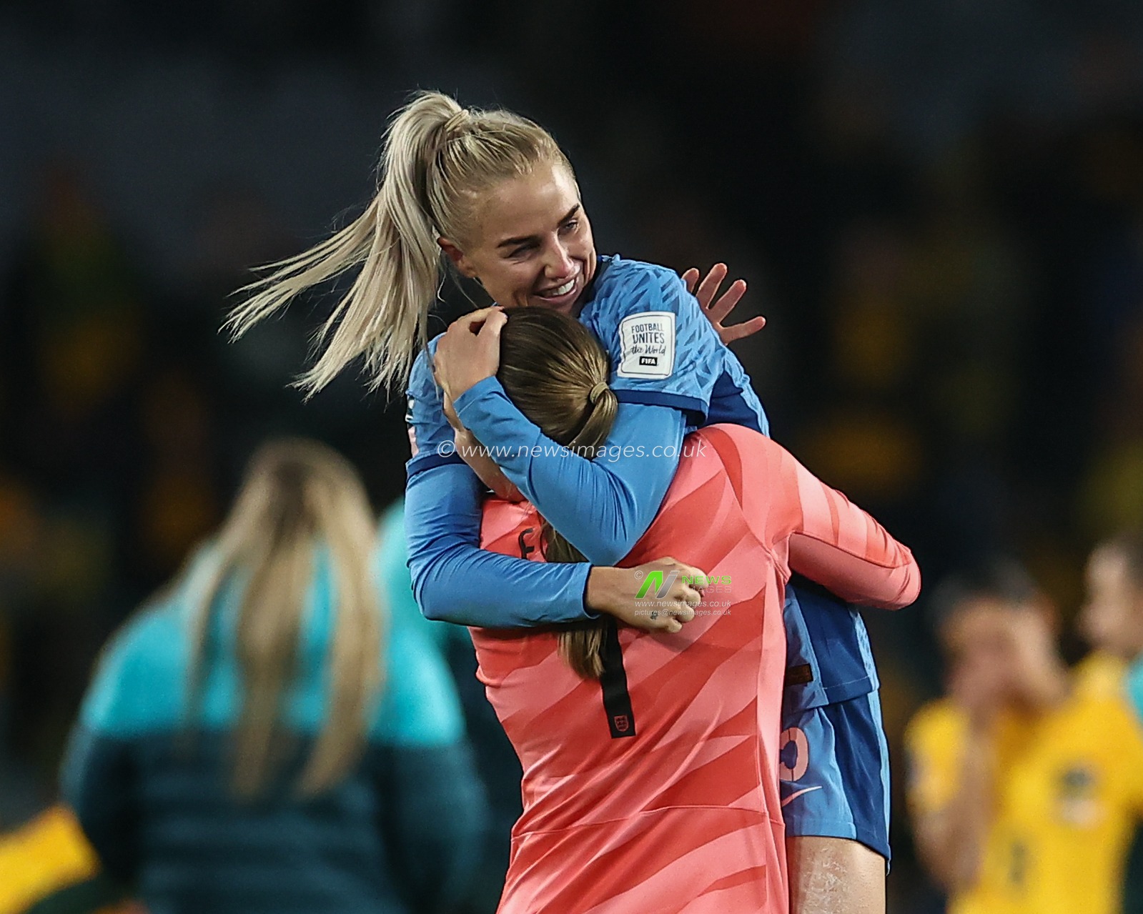 Mary Earps #1 of England celebrates winning 1-3 during the FIFA Women's World Cup 2023 Semi-Final match Australia Women vs England Women at Stadium Australia, Sydney, Australia, 16th August 2023

(Photo by Patrick Hoelscher/News Images)