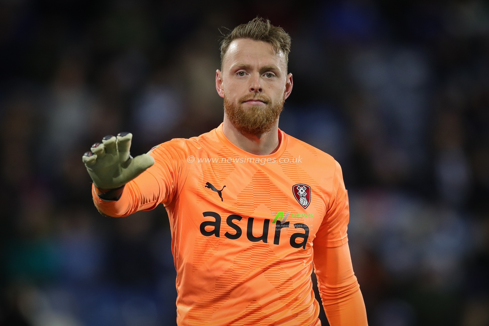 Viktor Johansson #1 of Rotherham United during the Sky Bet Championship match Huddersfield Town vs Rotherham United at John Smith's Stadium, Huddersfield, United Kingdom, 29th December 2022

(Photo by James Heaton/News Images)