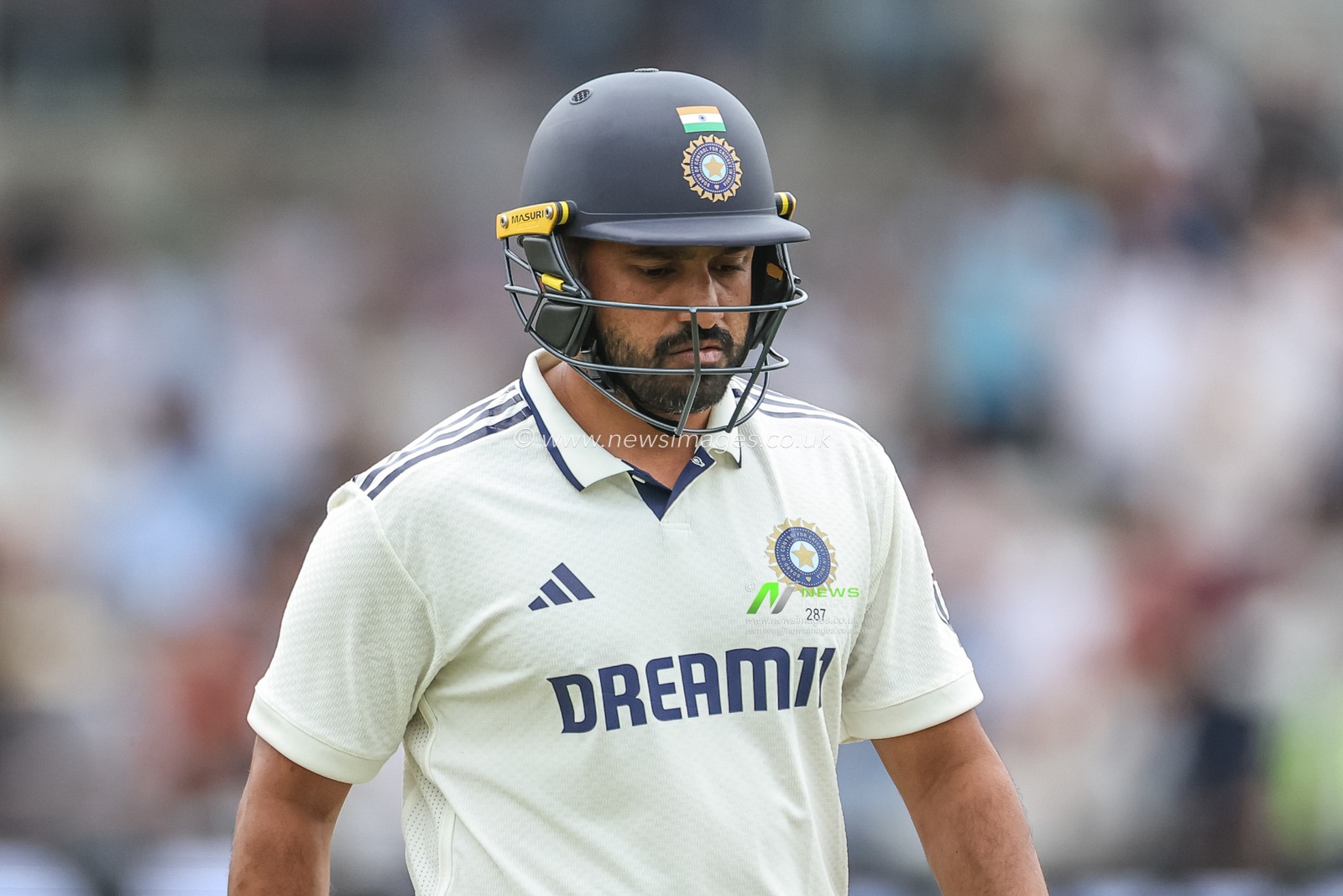 Karun Nair of India leaves the field of play after been dismissed during the 1st Rothesay Test Match Day 2 England vs India at Headingley Cricket Ground, Leeds, United Kingdom, 21st June 2025

(Photo by Mark Cosgrove/News Images)