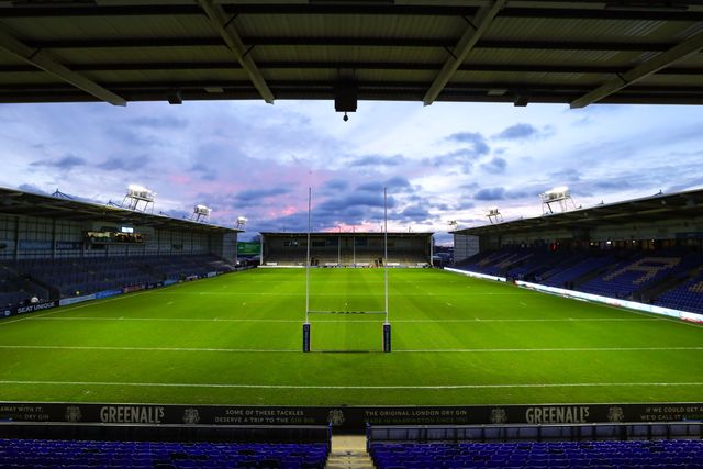 General view of Halliwell Jones Stadium during the Betfred Super League Round 1 match Warrington Wolves vs St Helens at The Halliwell Jones Stadium, Warrington, United Kingdom on 13 February 2026

(Photo by Jorge Horsted/News Images)
