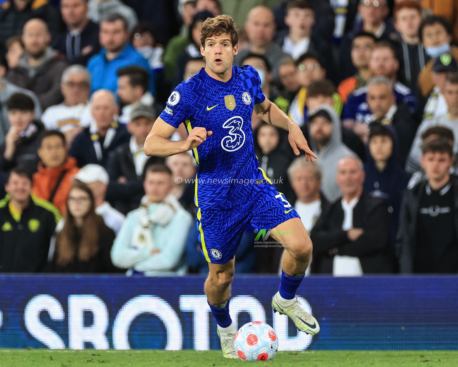 Marcos Alonso #3 of Chelsea during the game