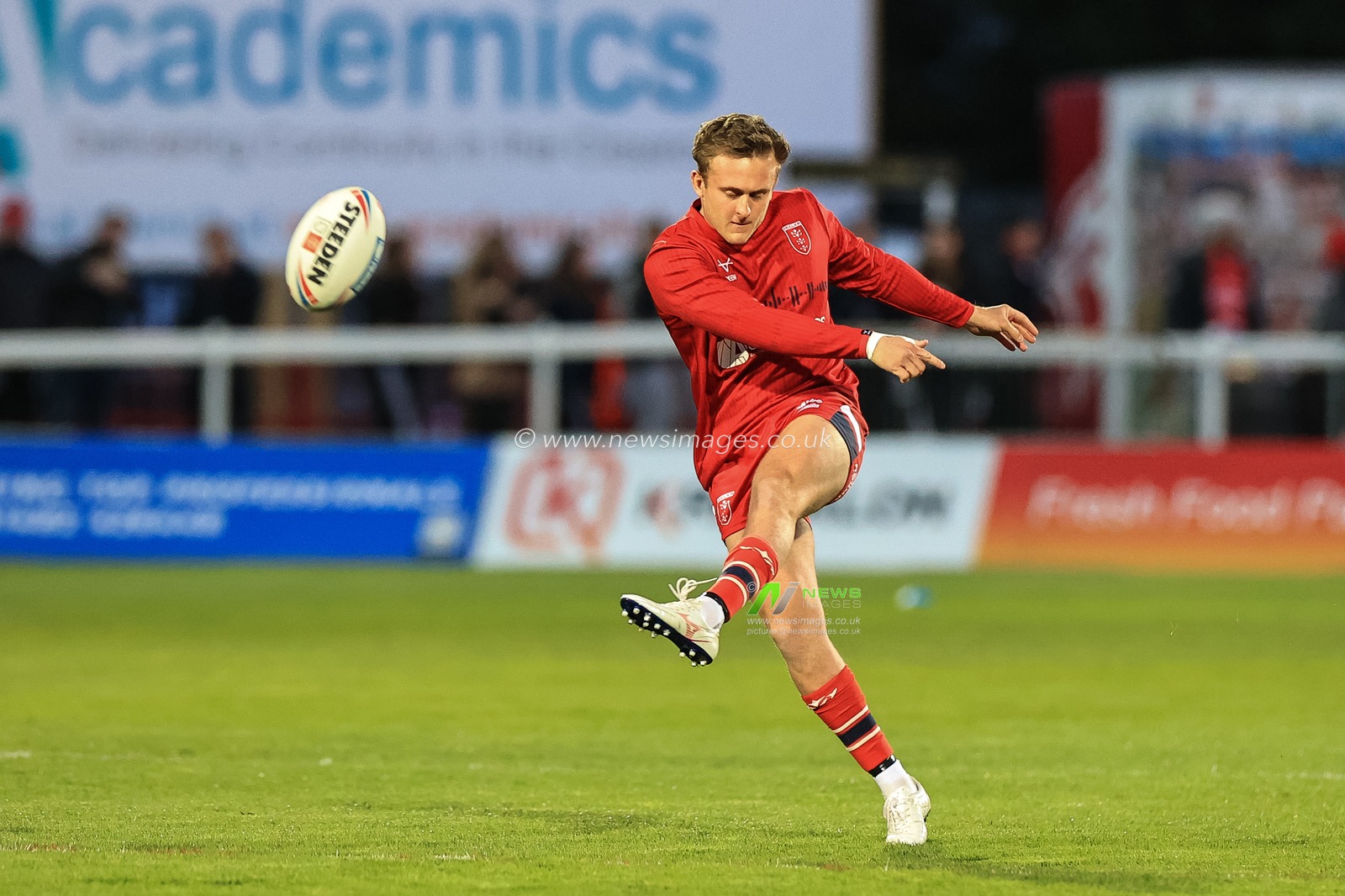 Jez Litten #14 of Hull KR during pre-game warm up