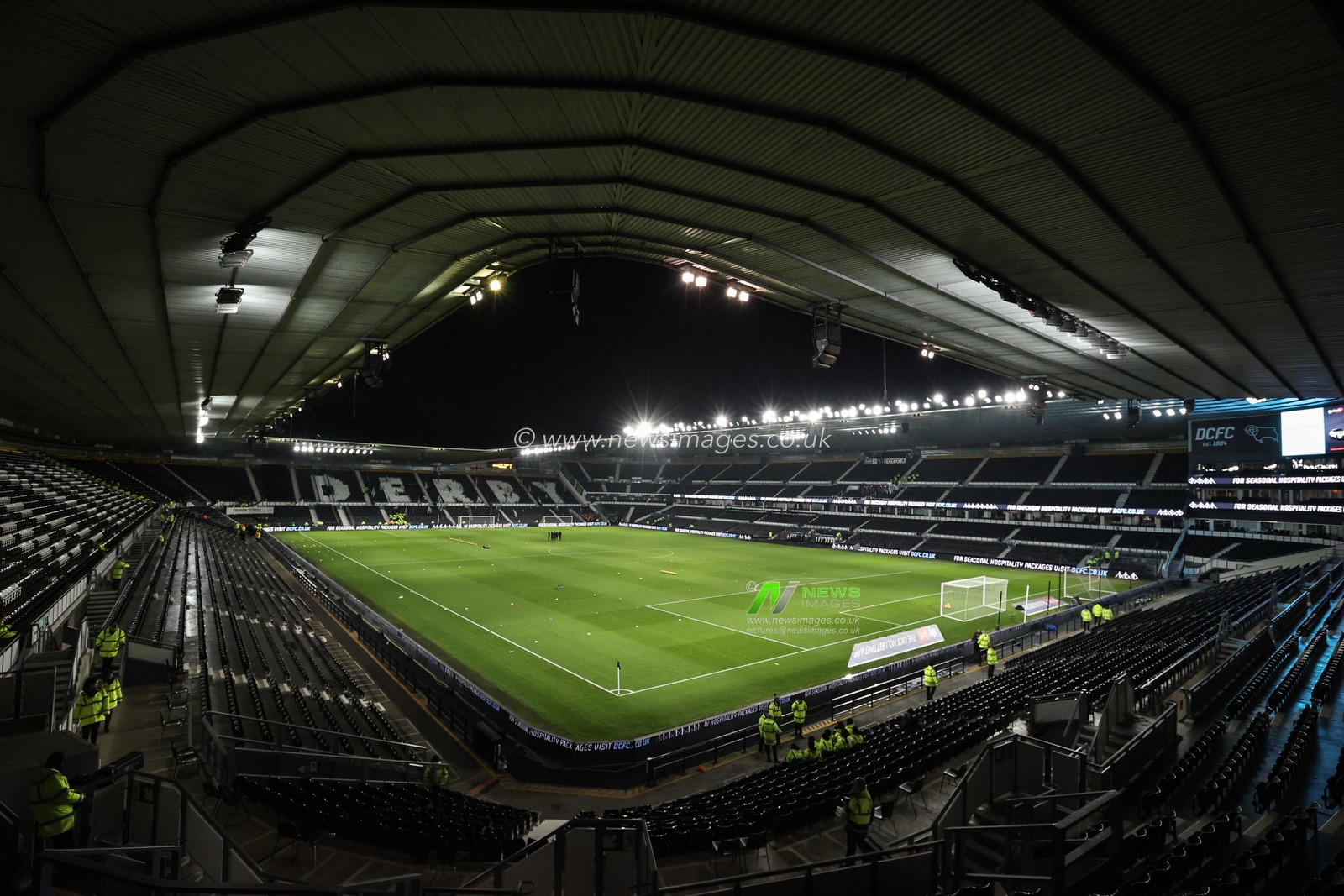 A general view of Pride Park ahead of the Sky Bet Championship match Derby County vs Portsmouth at Pride Park Stadium, Derby, United Kingdom, 13th December 2024

(Photo by Alfie Cosgrove/News Images)