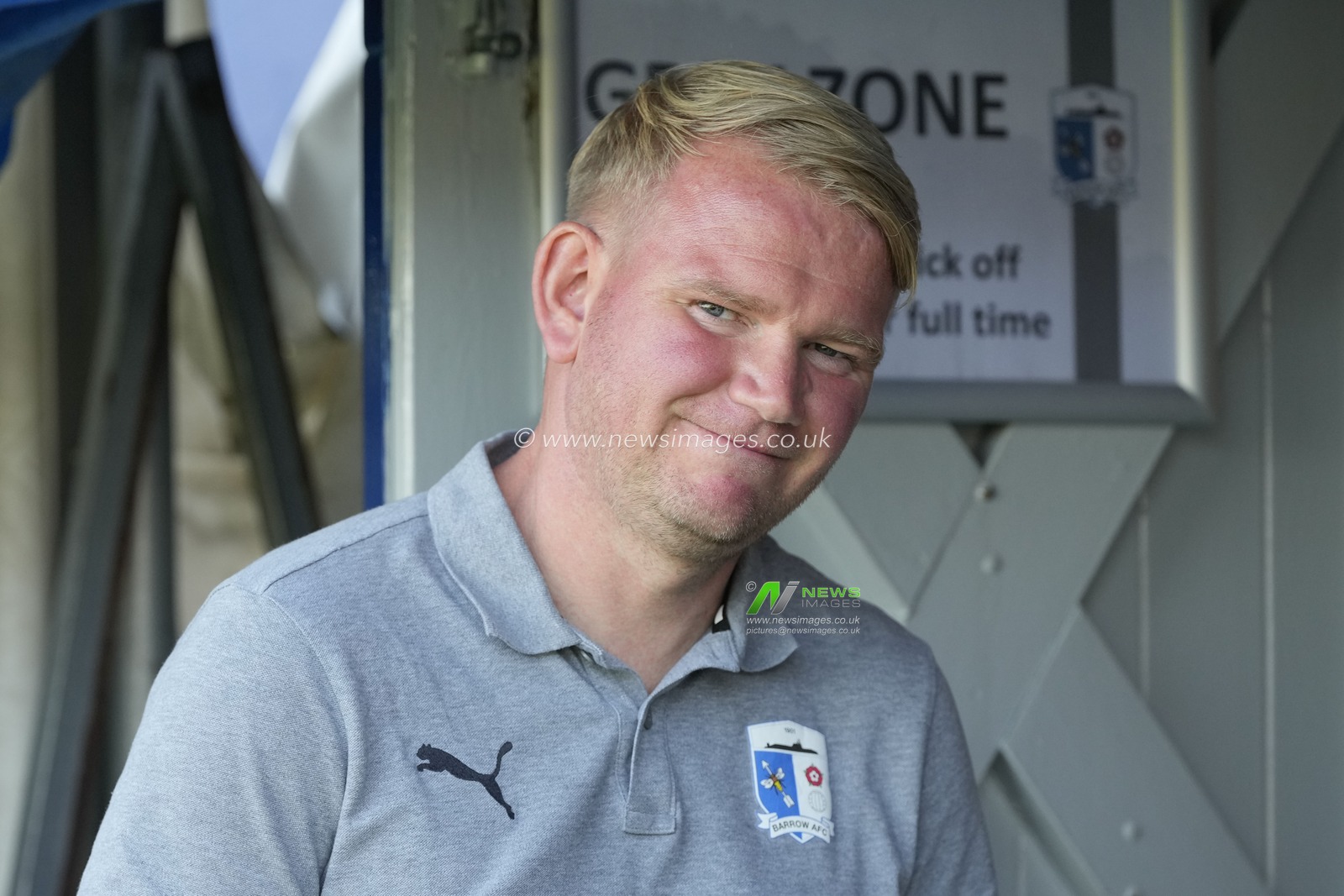 Pete Wild manager of Barrow before the Papa John's Trophy match Barrow vs Blackpool at Furness Building Society Stadium, Barrow-in-Furness, United Kingdom, 5th September 2023

(Photo by Steve Flynn/News Images)
