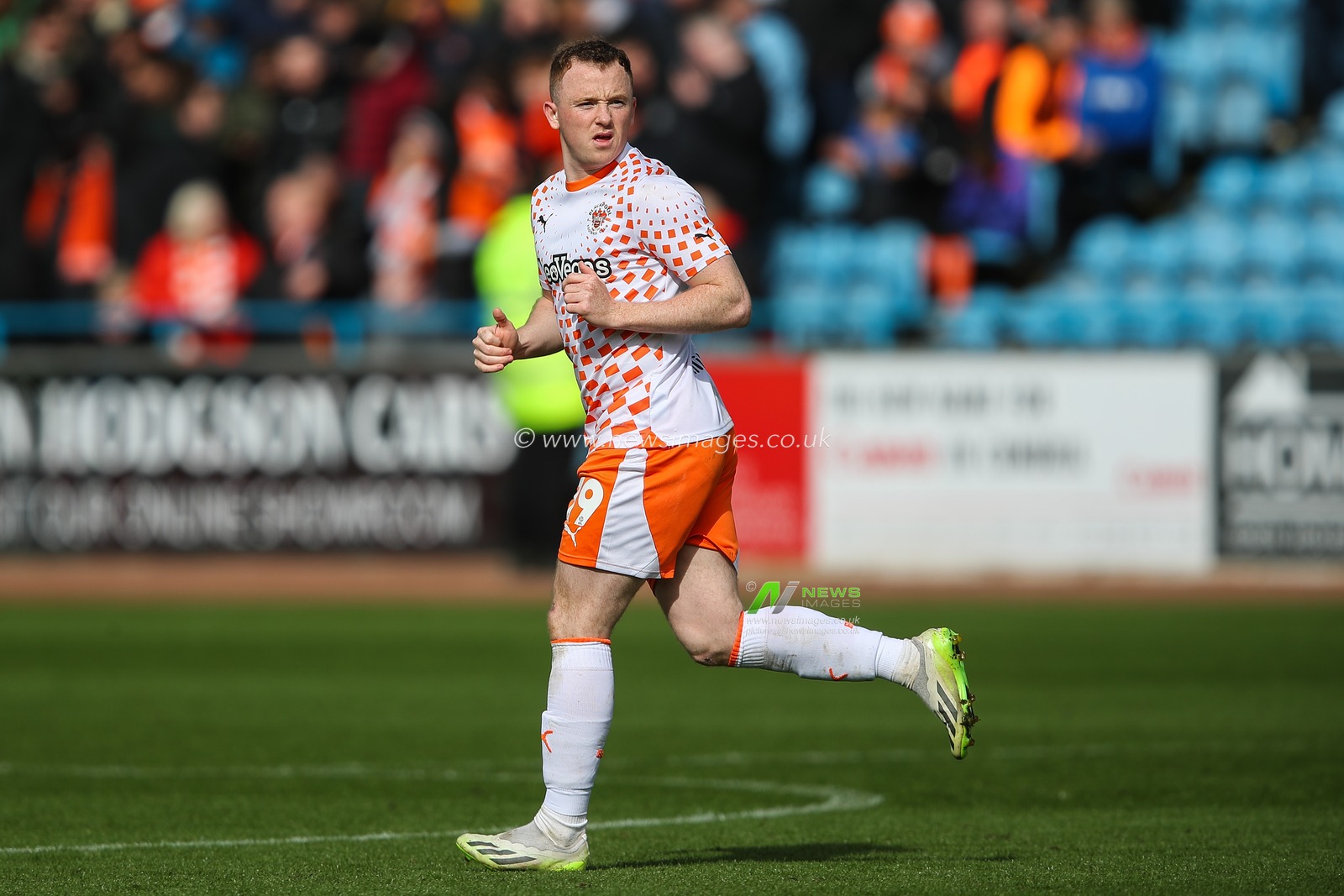 Shayne Lavery of Blackpool during the Sky Bet League 1 match Carlisle United vs Blackpool at Brunton Park, Carlisle, United Kingdom, 13th April 2024

(Photo by Gareth Evans/News Images)