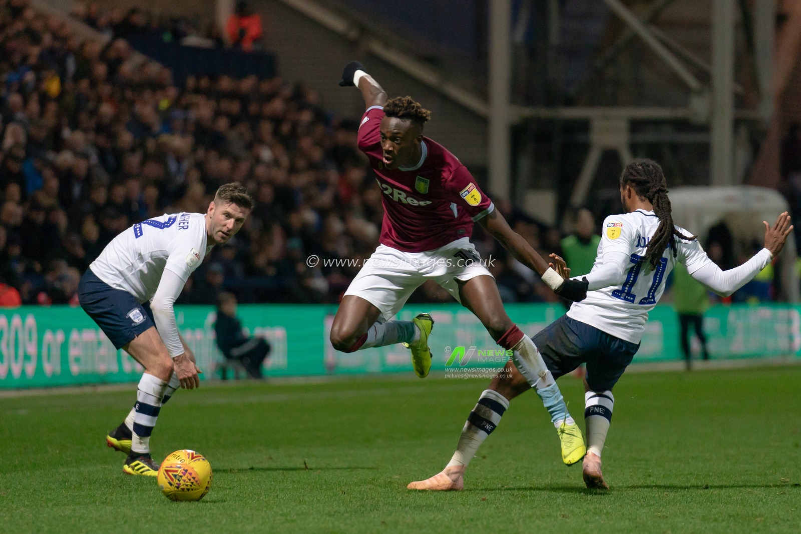 Aston Villa's Tammy Abraham jumps to avoid contact from Preston North End's Daniel Johnson

29th December 2018, Deepdale, Preston, England; Sky Bet Championship, Preston North End vs Aston Villa ; 


Credit: Terry Donnelly/News Images

English Football League images are subject to DataCo Licence