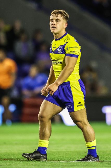 Leon Hayes of Warrington Wolves during the Betfred Super League Round 24 match Warrington Wolves vs Salford Red Devils at Halliwell Jones Stadium, Warrington, United Kingdom, 29th August 2025

(Photo by Alfie Cosgrove/News Images)