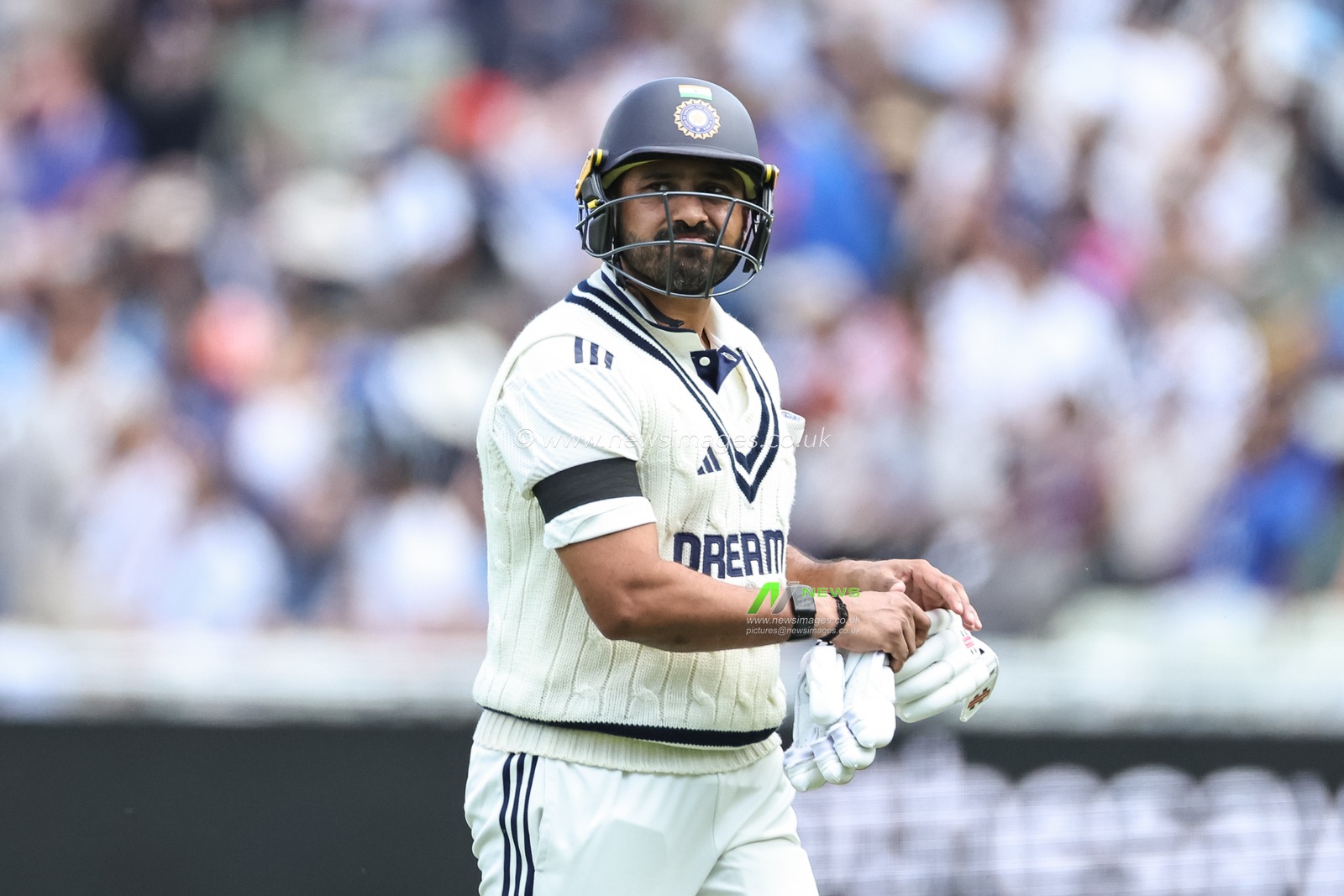 Karun Nair of India leaves the field of play after been dismissed during the 2nd Rothesay Test Match Day 1 England vs India at Edgbaston, Birmingham, United Kingdom, 2nd July 2025

(Photo by Mark Cosgrove/News Images)