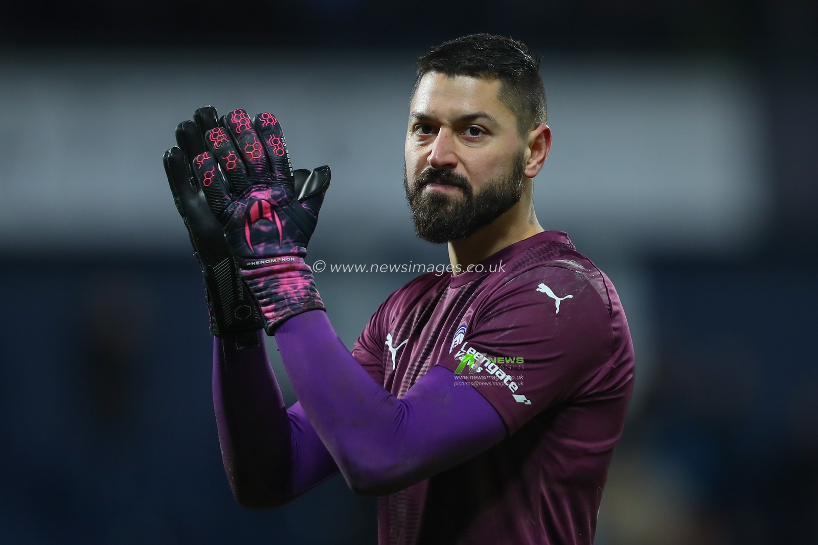 Lucas Covolan #31 of Chesterfield applauds the travelling fans after the Emirates FA Cup Third Round Replay match West Bromwich Albion vs Chesterfield at The Hawthorns, West Bromwich, United Kingdom, 17th January 2023

(Photo by Gareth Evans/News Images)