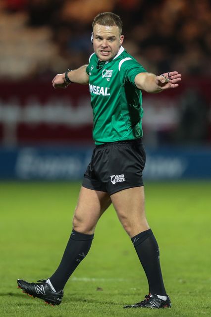 Referee Tom Grant during the Betfred Super League Round 9 match Hull KR vs Wigan Warriors at Sewell Group Craven Park, Kingston upon Hull, United Kingdom, 26th April 2024

(Photo by Alfie Cosgrove/News Images)