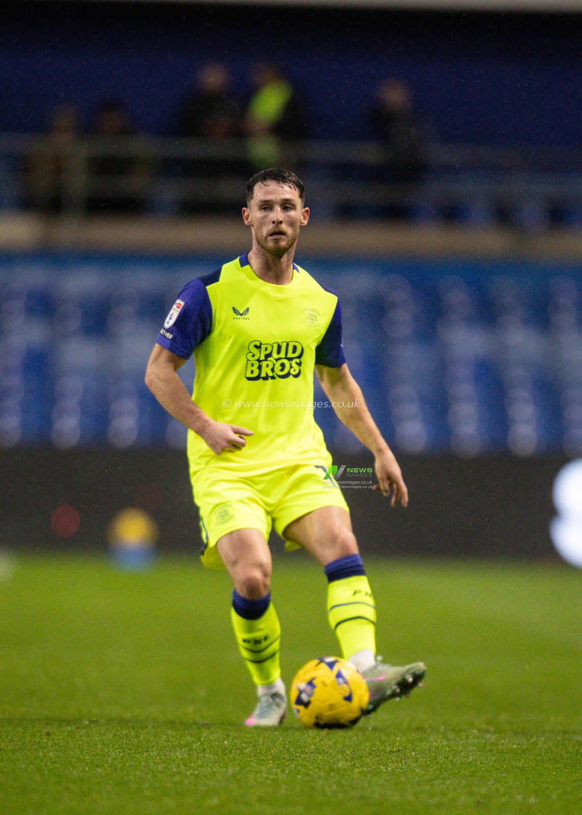 Andrew Hughes of Preston North End passes the ball during the Sky Bet Championship match Sheffield Wednesday vs Preston North End at Hillsborough, Sheffield, United Kingdom, 29th November 2025

(Photo by Richard Bierton/News Images)

*** GER AUT SUI OUT ***